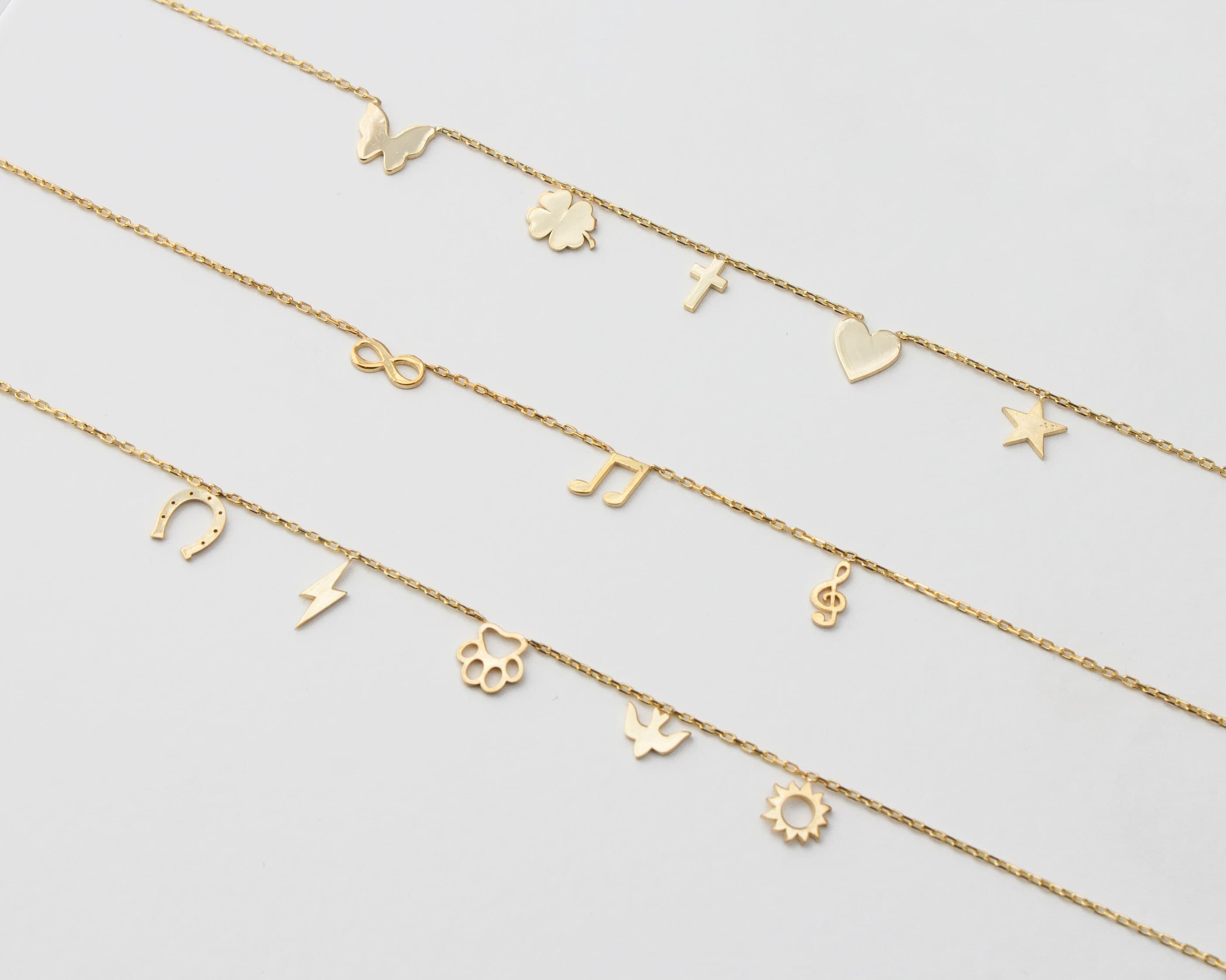 14k solid gold initial Necklace,Initial Necklace, Personalized Jewelry, Personalized Christmas Gifts, Letter necklace, Mothers Day Gift - image 5