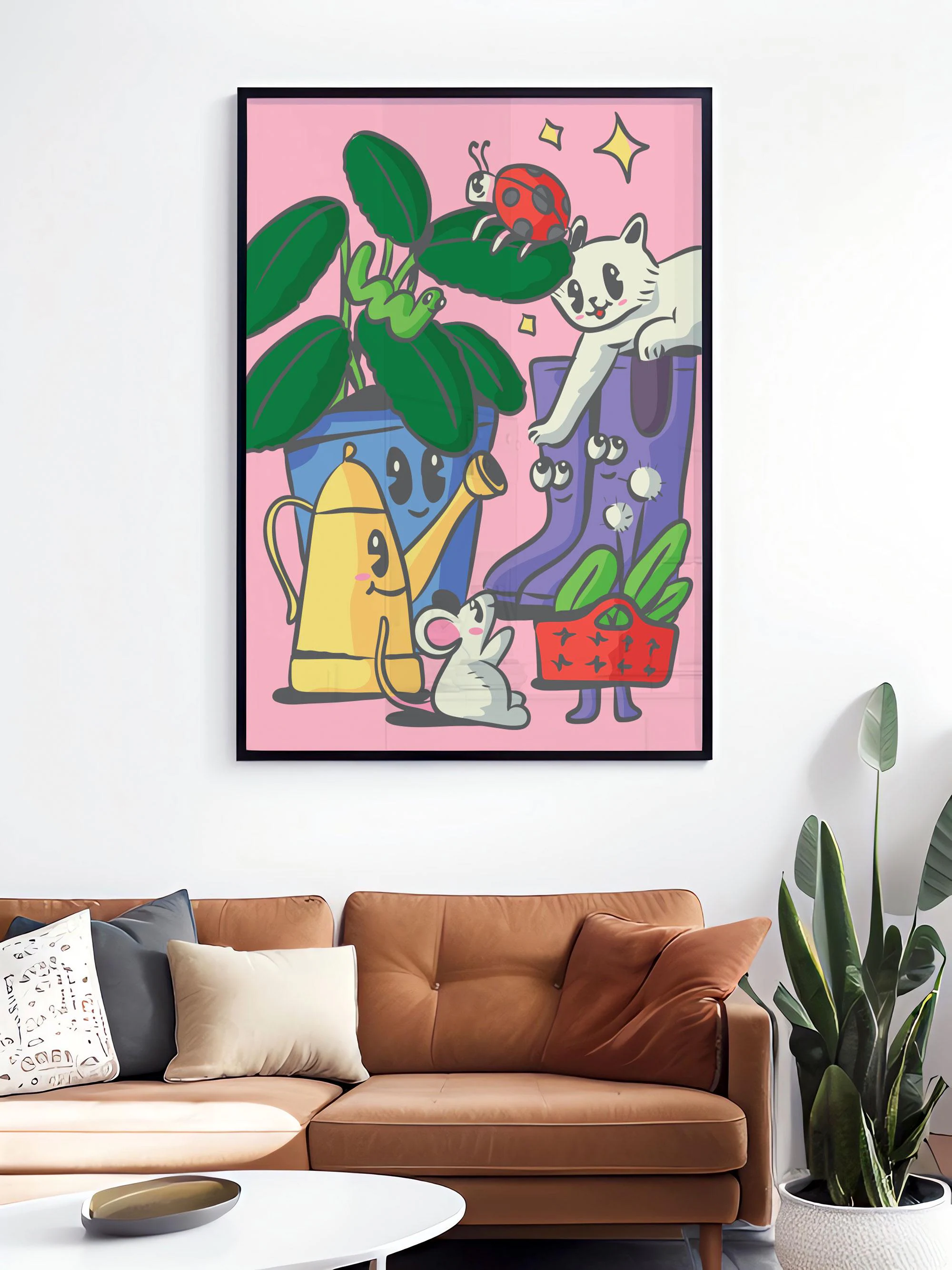Cat Pop Art Poster - Colorful Contemporary Animal Print - Cat Lover Gift Ideas - Tintzy - image 3