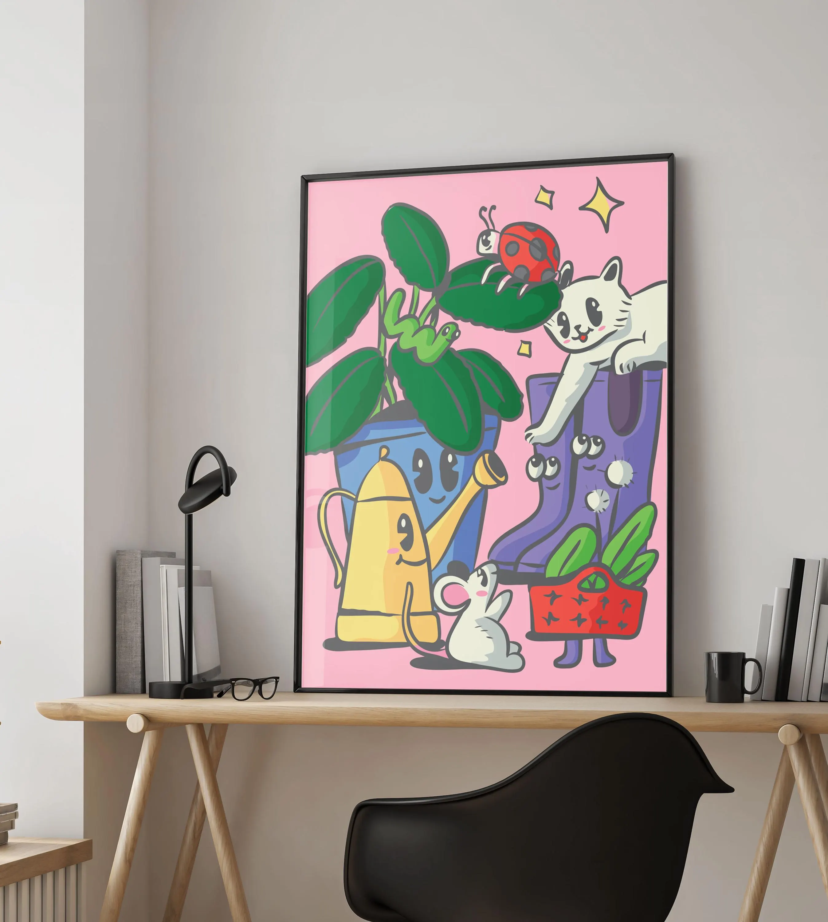 Cat Pop Art Poster - Colorful Contemporary Animal Print - Cat Lover Gift Ideas - Tintzy - image 4