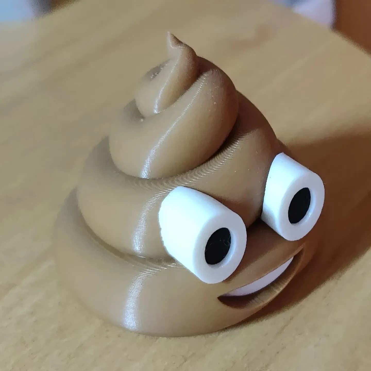 Poo Emoji Decor, Funny Desk Accessory, 3D Printed Statue, Whimsical Office Gag Gift, Novelty Home Ornament, Smiling Turd Figurine