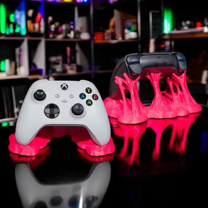 Custom Gummy Controller Holder | 3D Printed Controller Stand | Gamer Desk Decor | Gaming Room Accessory