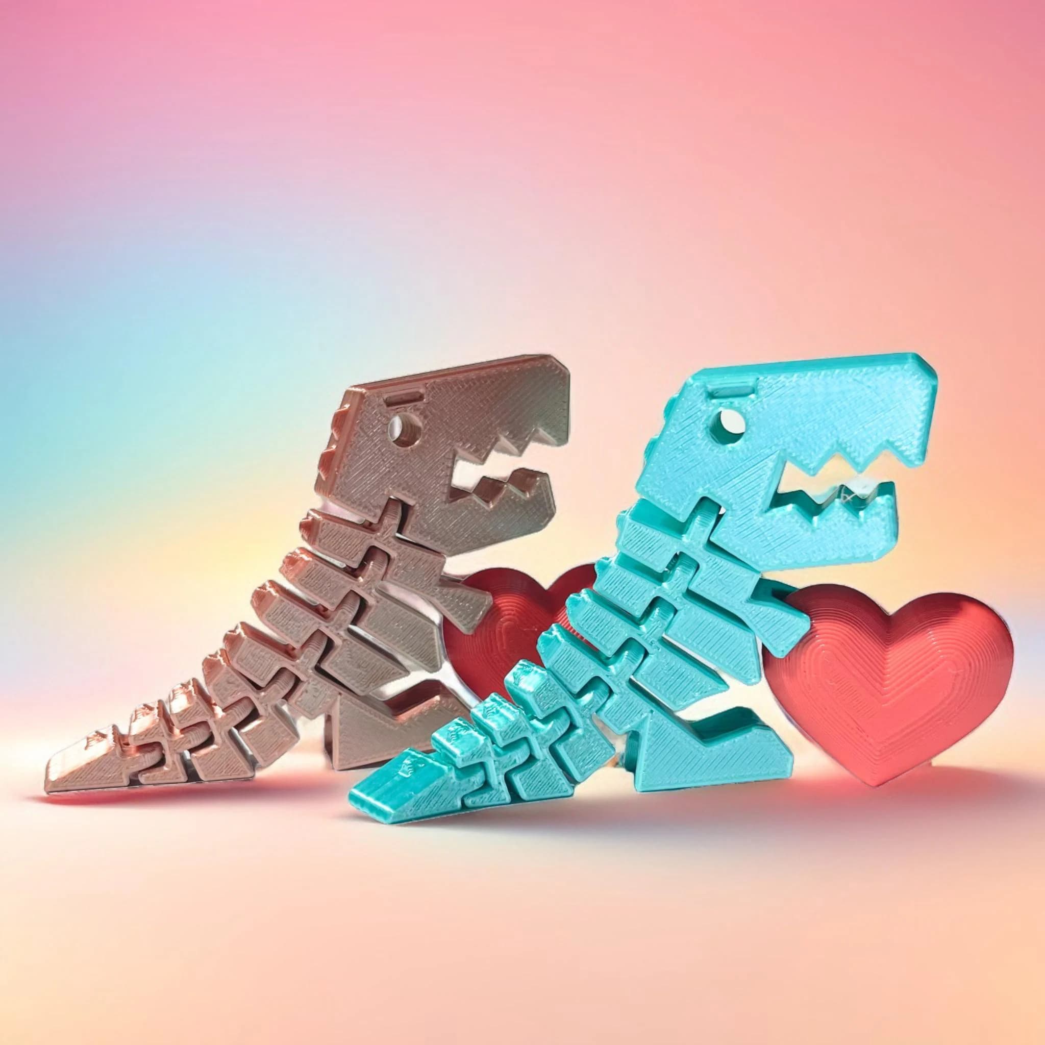 Flexi Rex Dinosaur Toy – 3D Printed Articulated T-Rex Fidget Toy