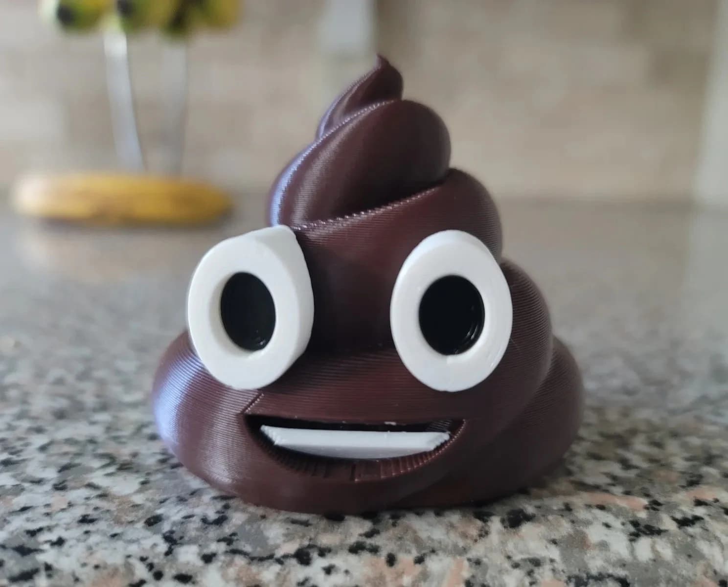 Poo Emoji Decor, Funny Desk Accessory, 3D Printed Statue, Whimsical Office Gag Gift, Novelty Home Ornament, Smiling Turd Figurine - image 5