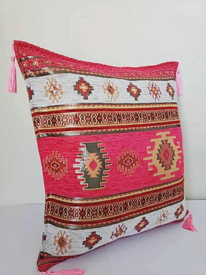 Boho Pink Pillow, Boho Decor, Kilim Pillows, Cushion Cover, Southwestern Pillow, Bohemian Pillow, Kilim Cushion, Kelim Kissen, Gift For Her - image 3