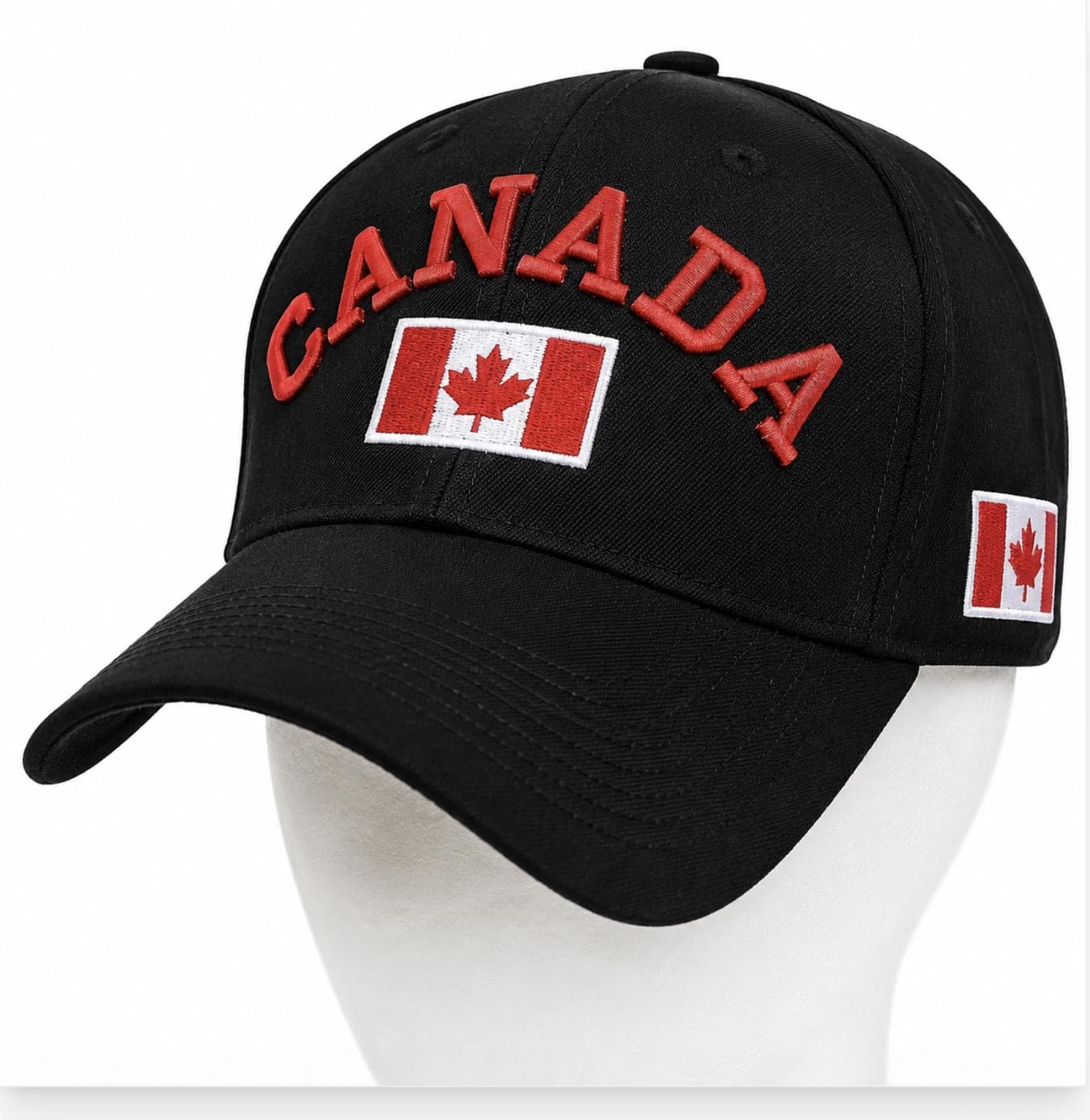 Canada Flag Soccer Baseball Hat Cap Red Mapleleaf Hats - image 5