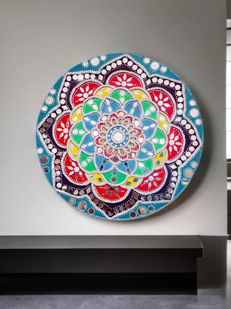 lippan art wall decor, lippan art mirror, lippan wall art, decorative mirror, unique wall art, unique wall decor, Indian wedding decor - image 3