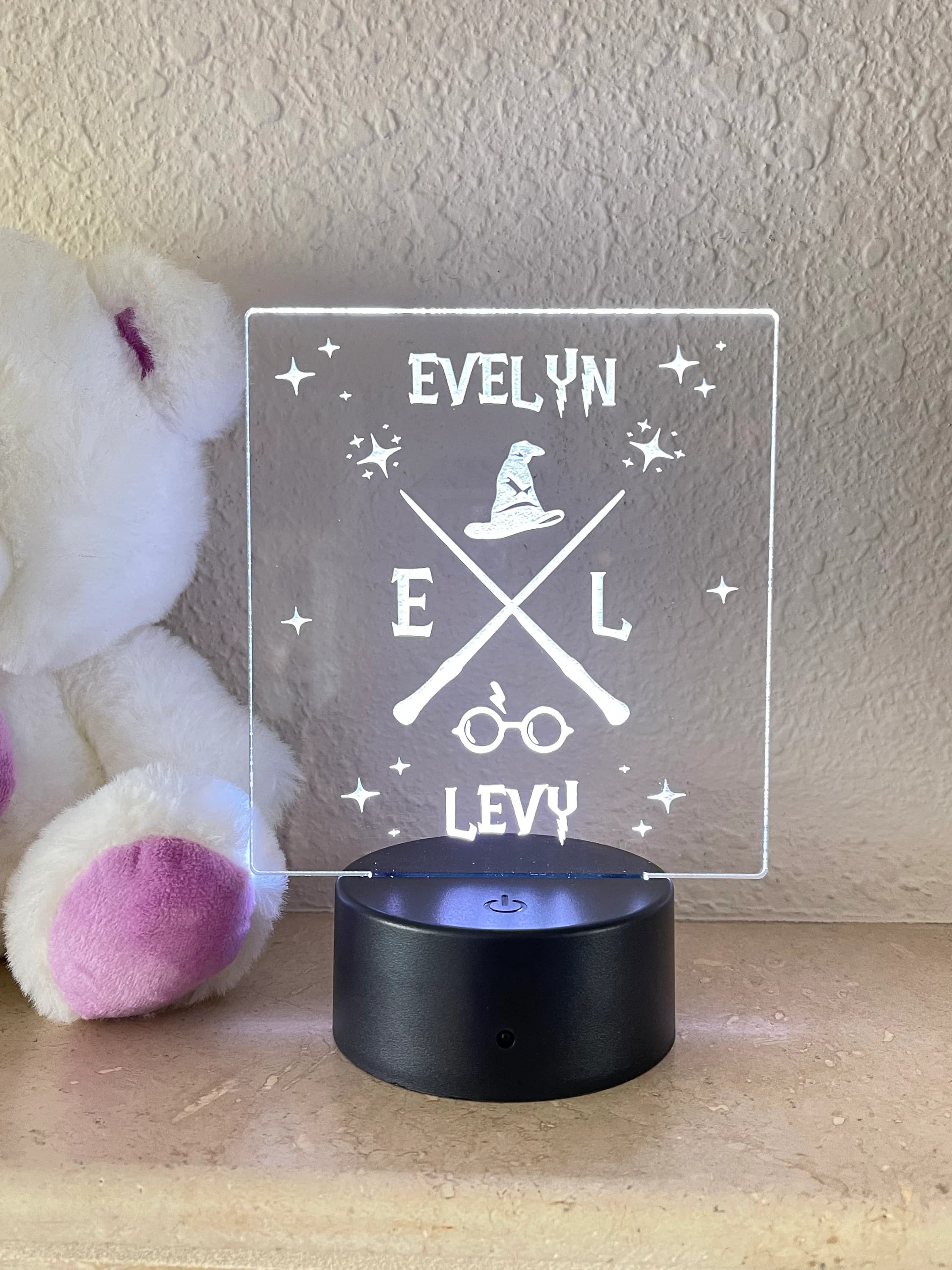 Harry Potter night light, Nursery Room Night Light, Personalized Table Lamp, kids LED night light, Personalized Night Light, Gift For Kids