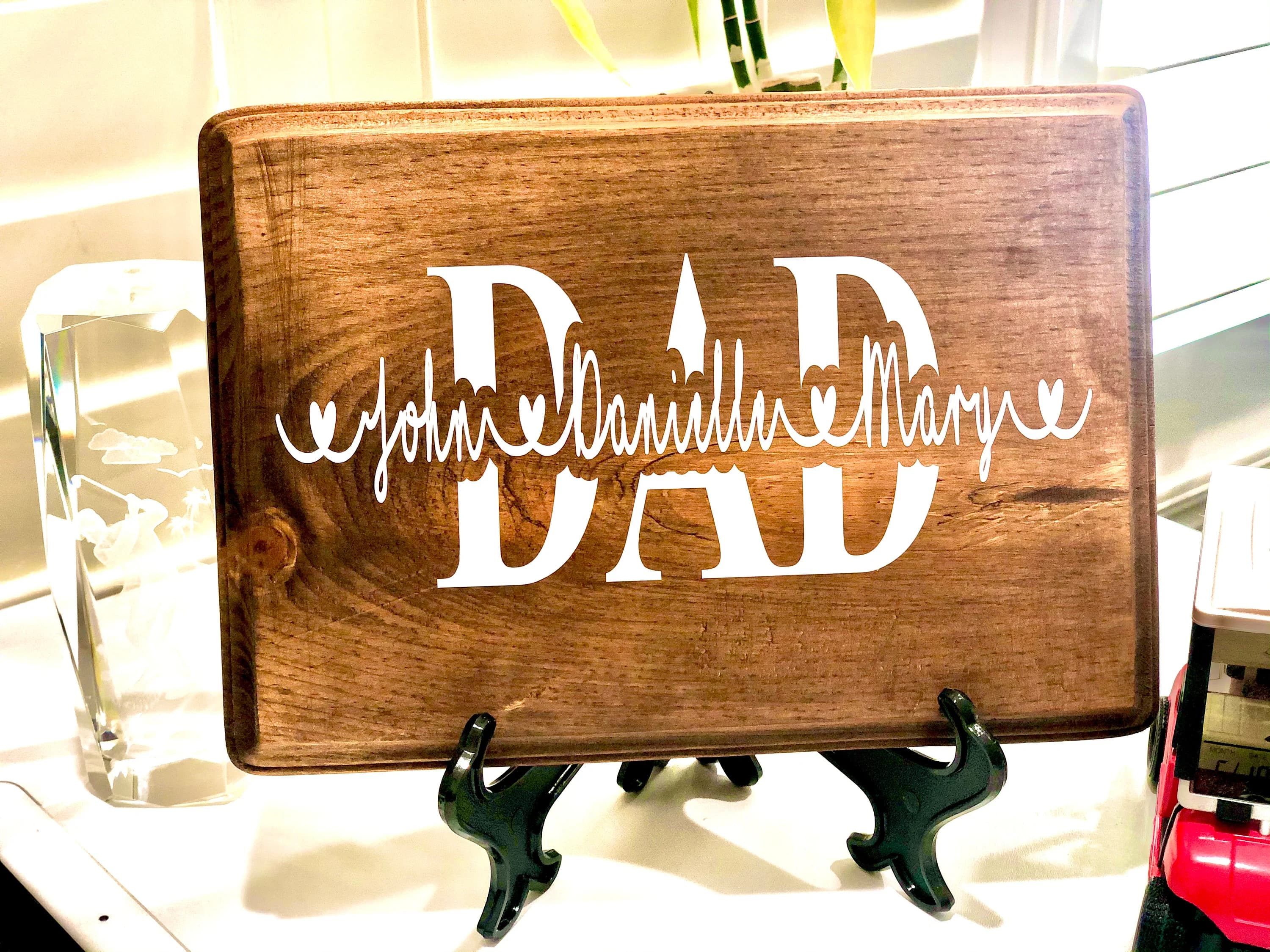 Rustic fathers day Gift I Dad Sign I Gift for Dad I Sign for Dad I Gift for Father I Dad Gift Idea I Sign With Name I Gift for Padre - image 5