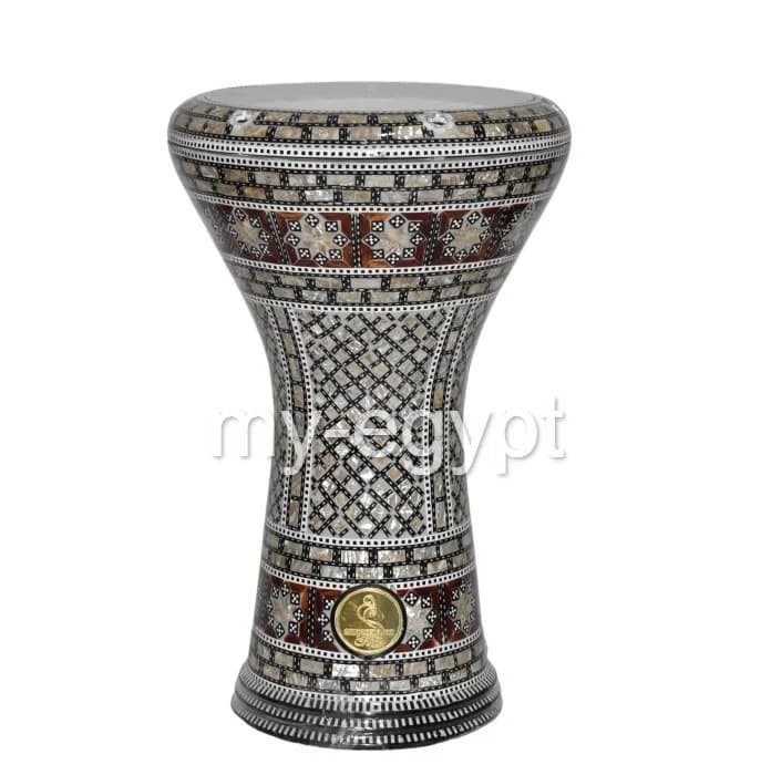 17 inches M17 Drum Darbuka tabla doumbek mother of pearl Gawharet El fan free bag , extra head and tuning tool Egyptian hand made