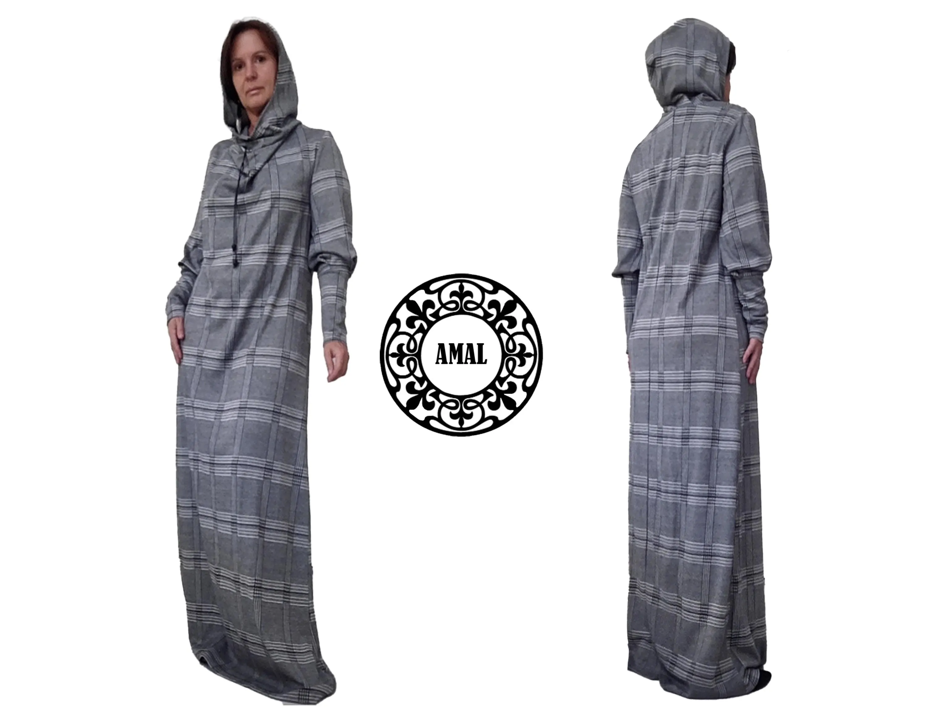 AMAL MUSLIM. Women's Plaid Dress For Prayer. USA. Model 90. - image 4