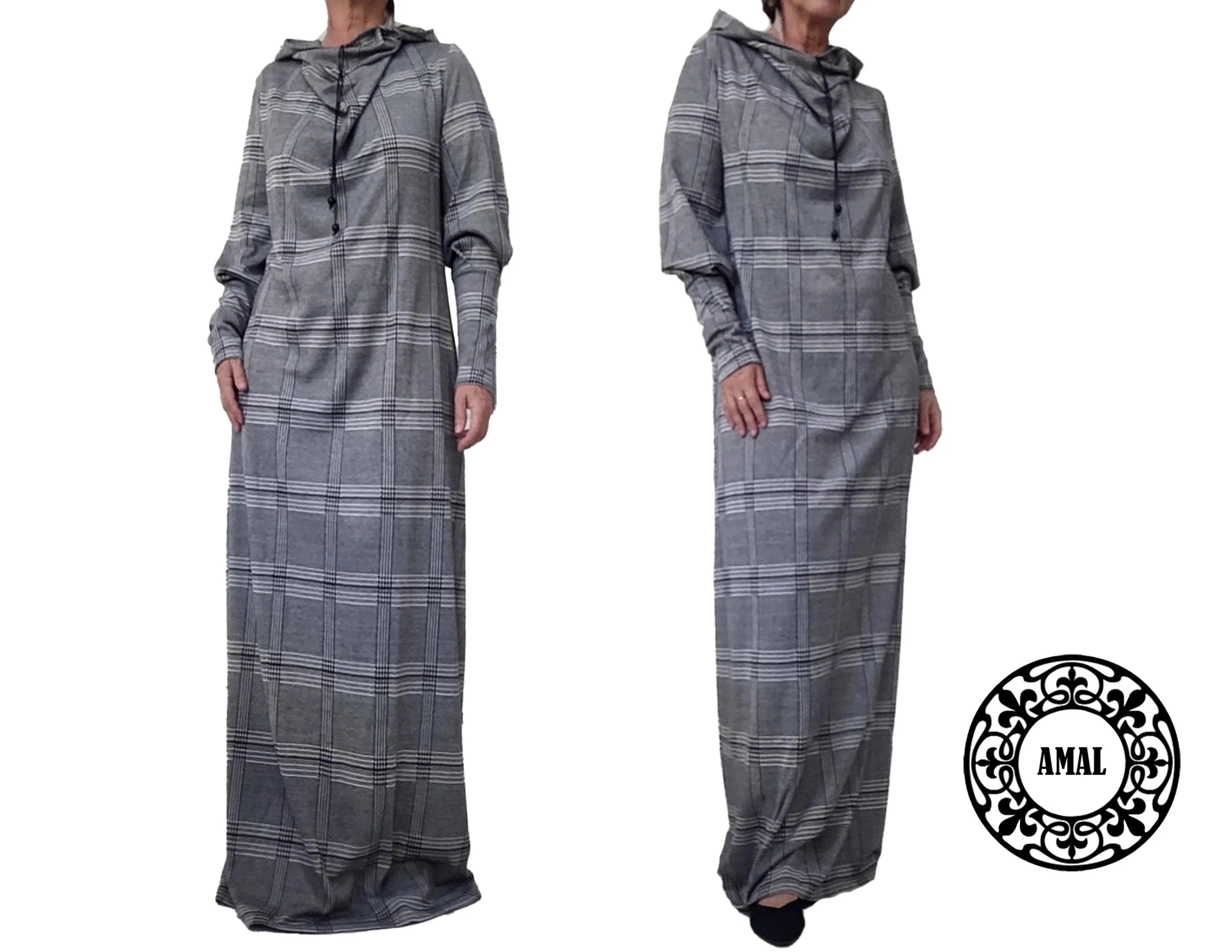 AMAL MUSLIM. Women's Plaid Dress For Prayer. USA. Model 90. - image 3