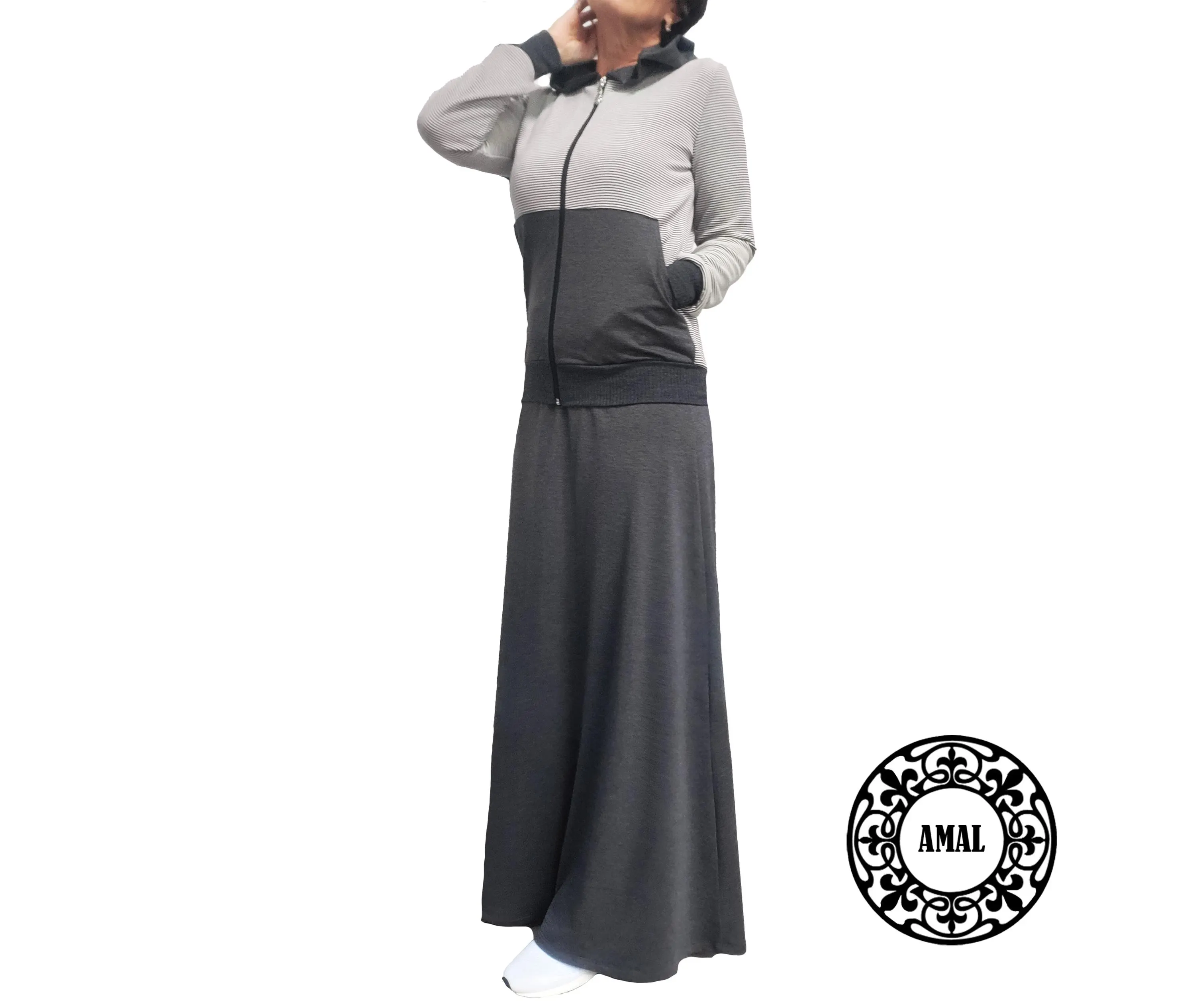 AMAL MUSLIM. Track Suit For Women. xs-4xl. Cotton. Set Sweatsuit. 2 Piece. USA. Model 73.