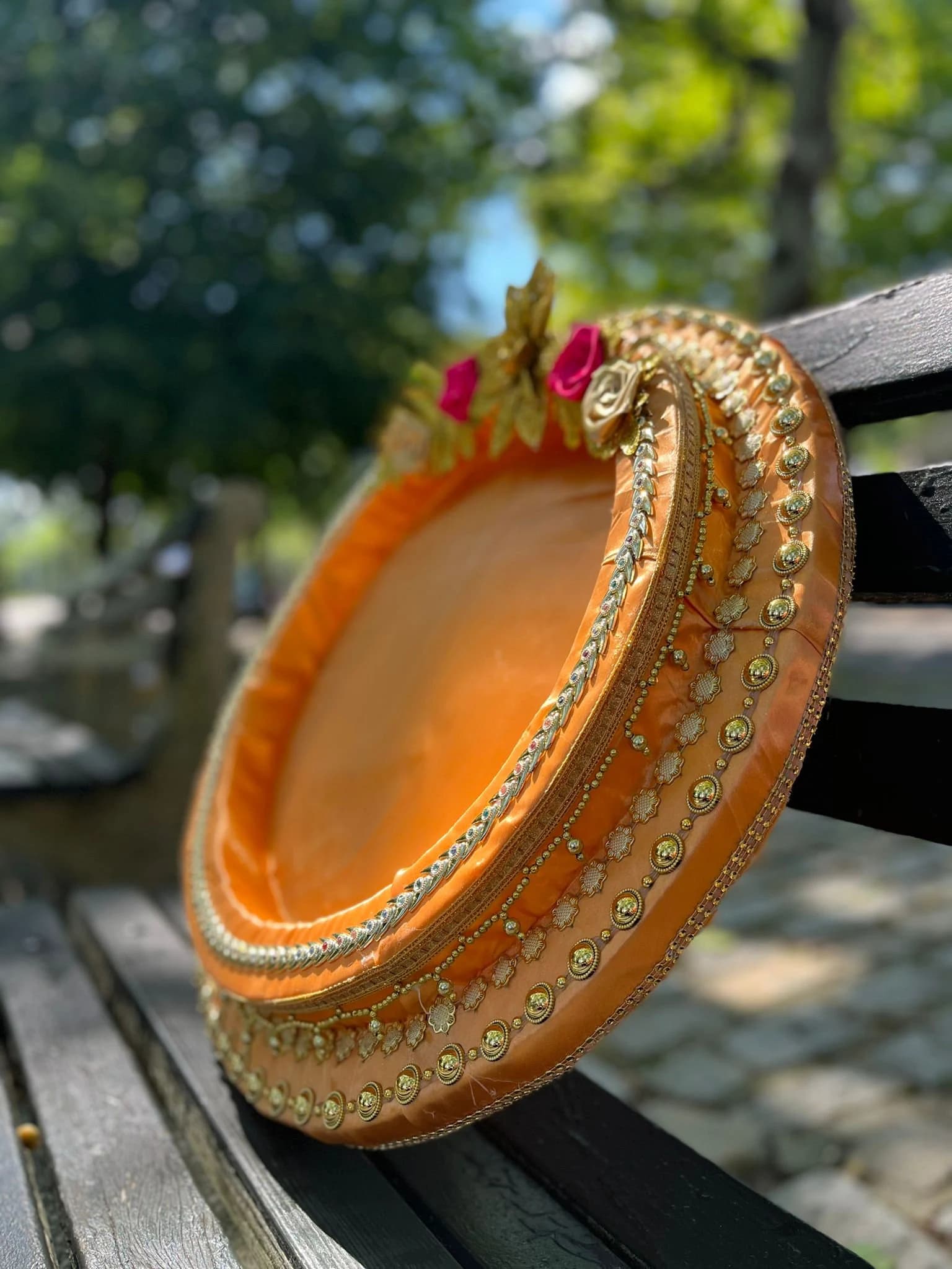 Wedding Tray, Henna Cones Tray, Wedding Decor, Mehndi Thaali, Haldi thaali, Dala - image 4