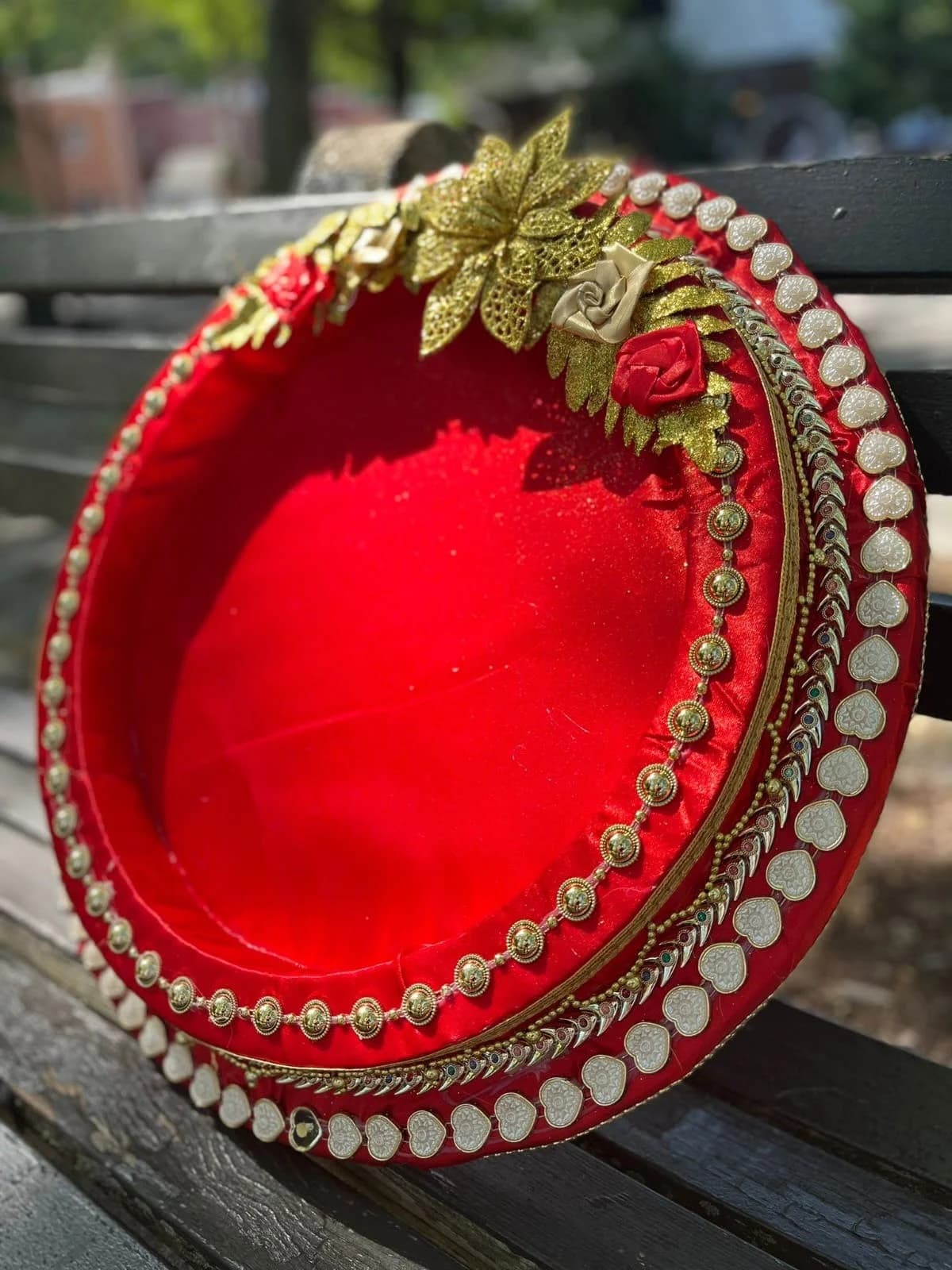 Wedding Tray, Henna Cones Tray, Wedding Decor, Mehndi Thaali, Haldi thaali, Dala