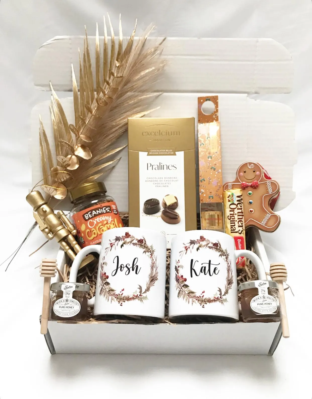 Luxury His & Hers Christmas Foodie Hamper Couple Gift Wedding Parents Cosy Treats Party Hug in a Box New House Chocolate Secret Santa - image 3