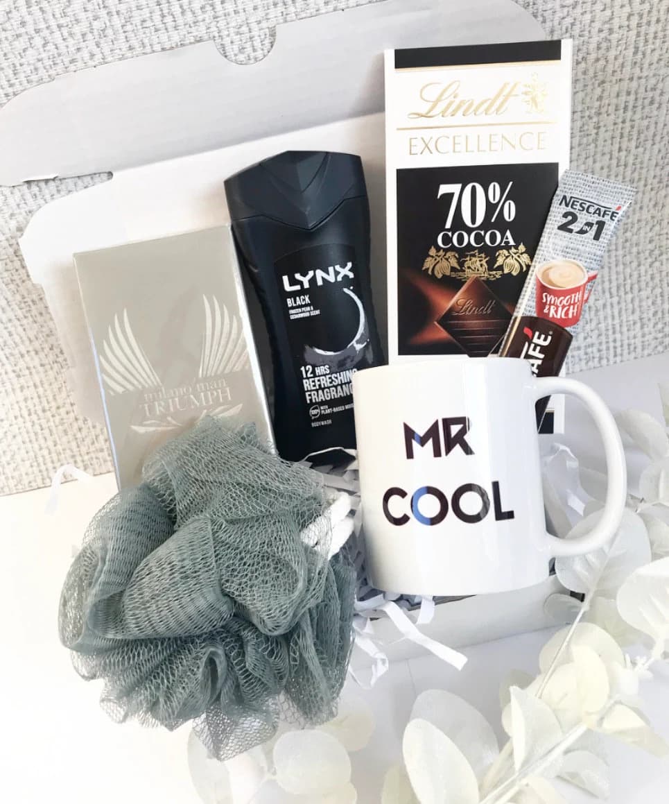 Luxury Men’s Fathers Day Eid Pamper Hamper Self Care Hug in a Box Get Well Soon Birthday Thank You Husband Brother Groom Father For Him - image 4