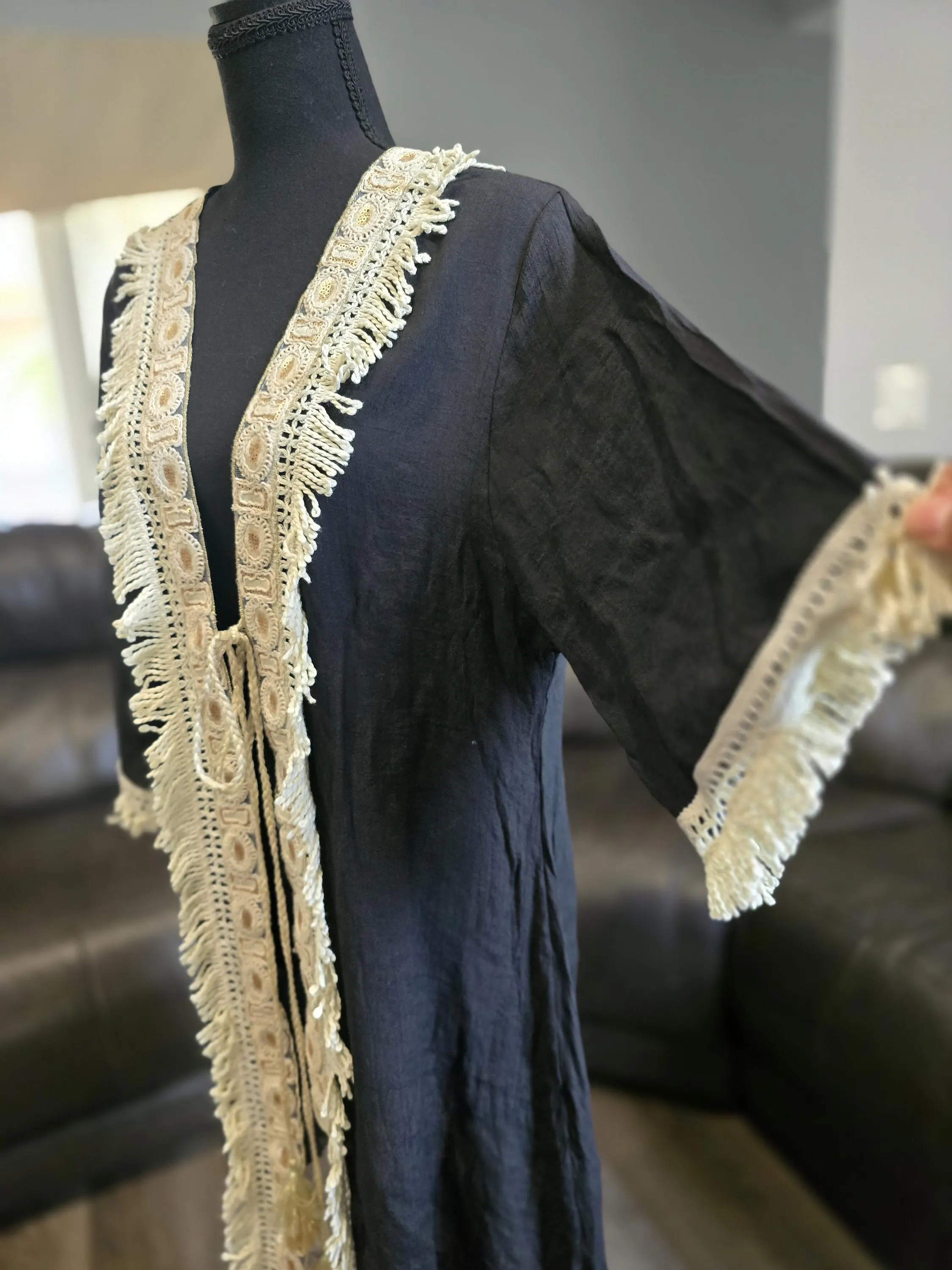 Women Crinkled Beach Kaftan - Swimwear Cover up Top - image 3