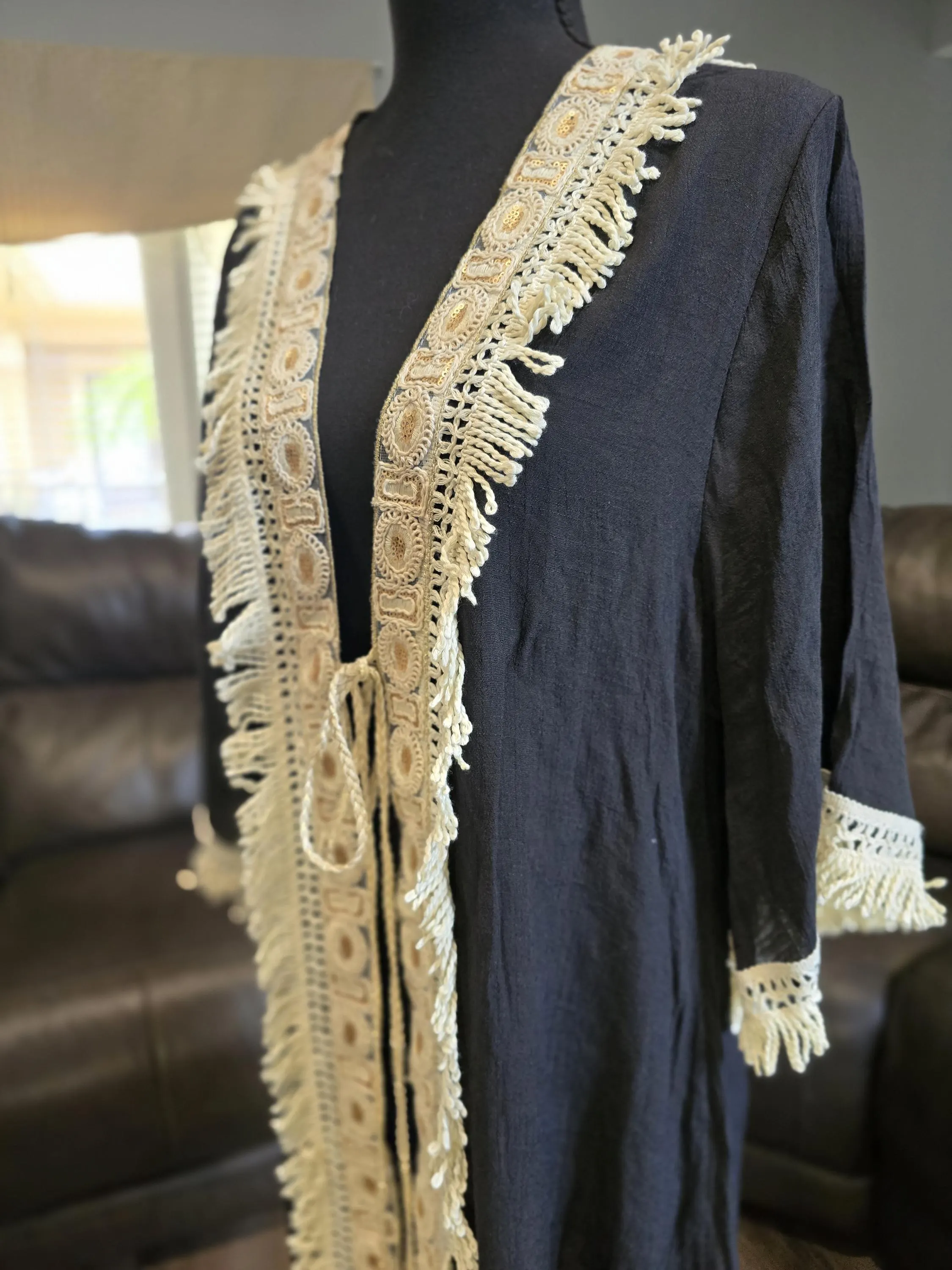 Women Crinkled Beach Kaftan - Swimwear Cover up Top - image 4