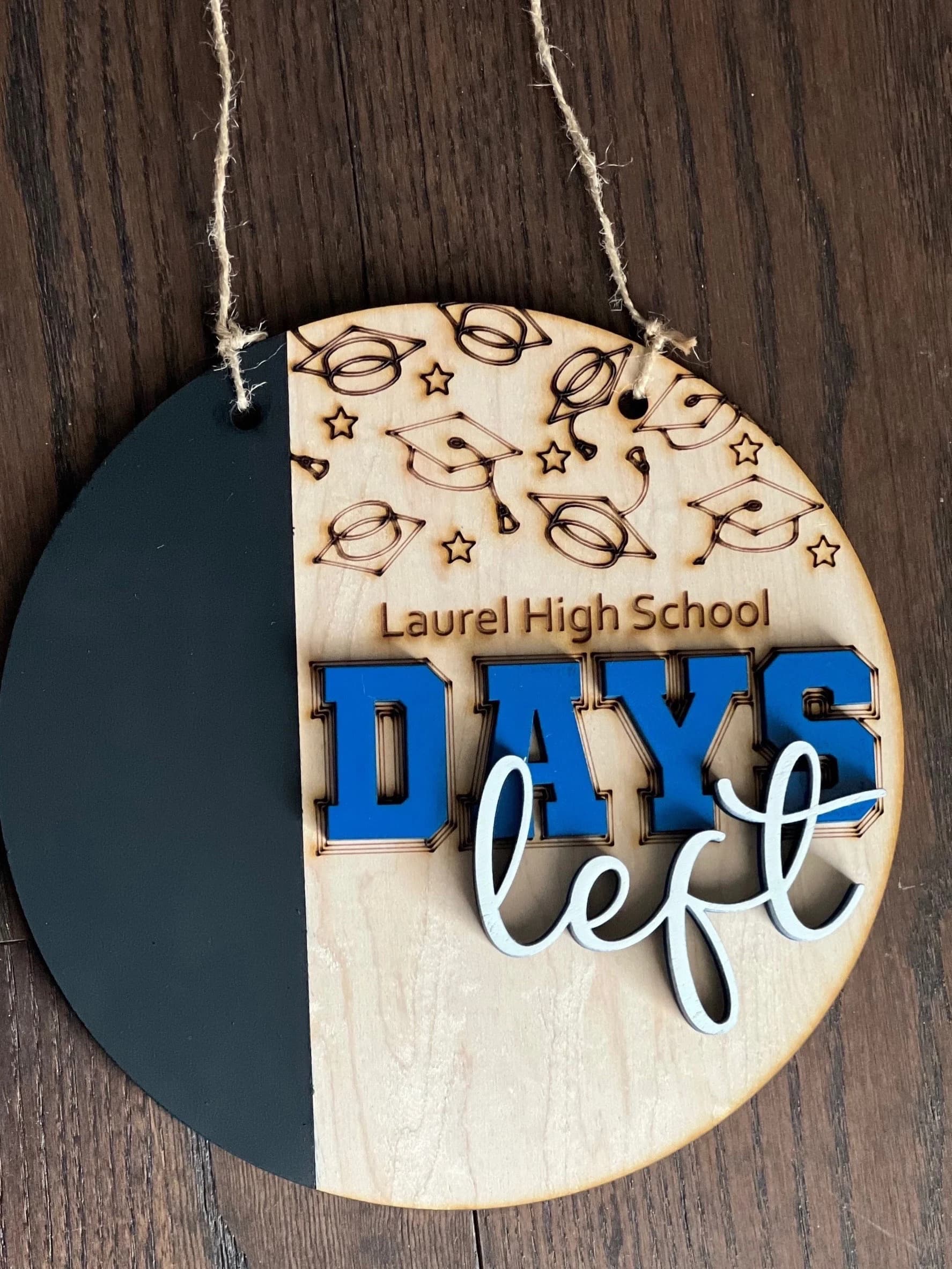 Graduation chalkboard wall sign | Personalized school university countdown | Days left - image 3