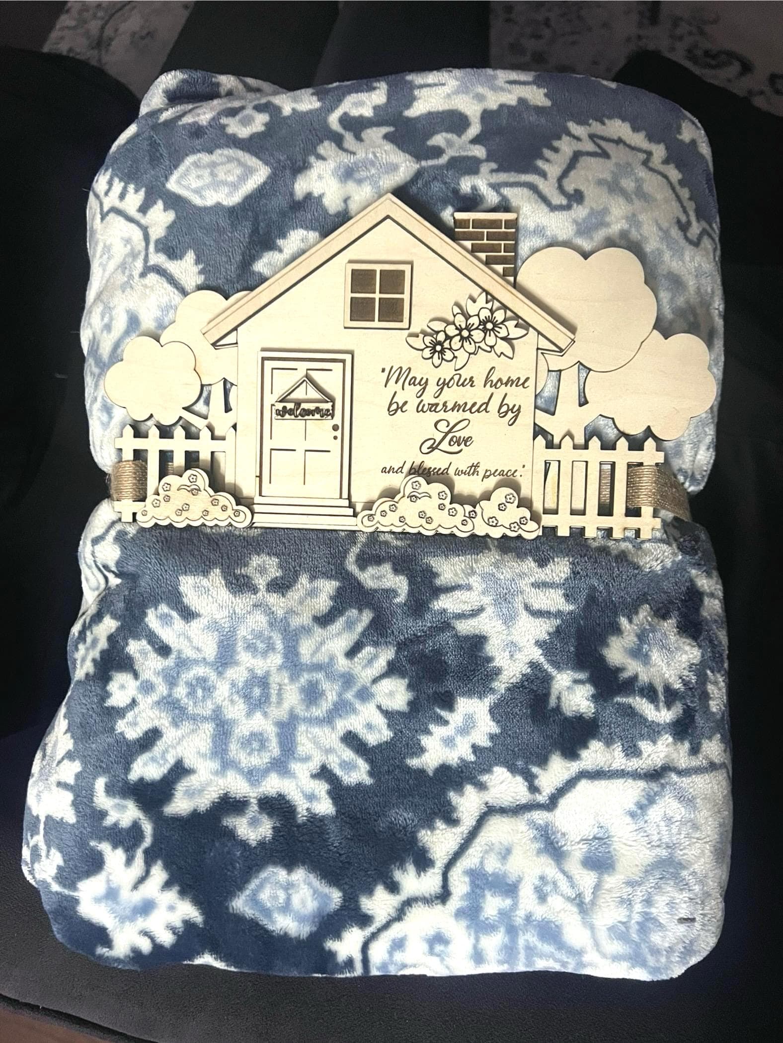 Personalized Real Estate Closing Gift Blanket Tag | Realtor Client Gift - image 4