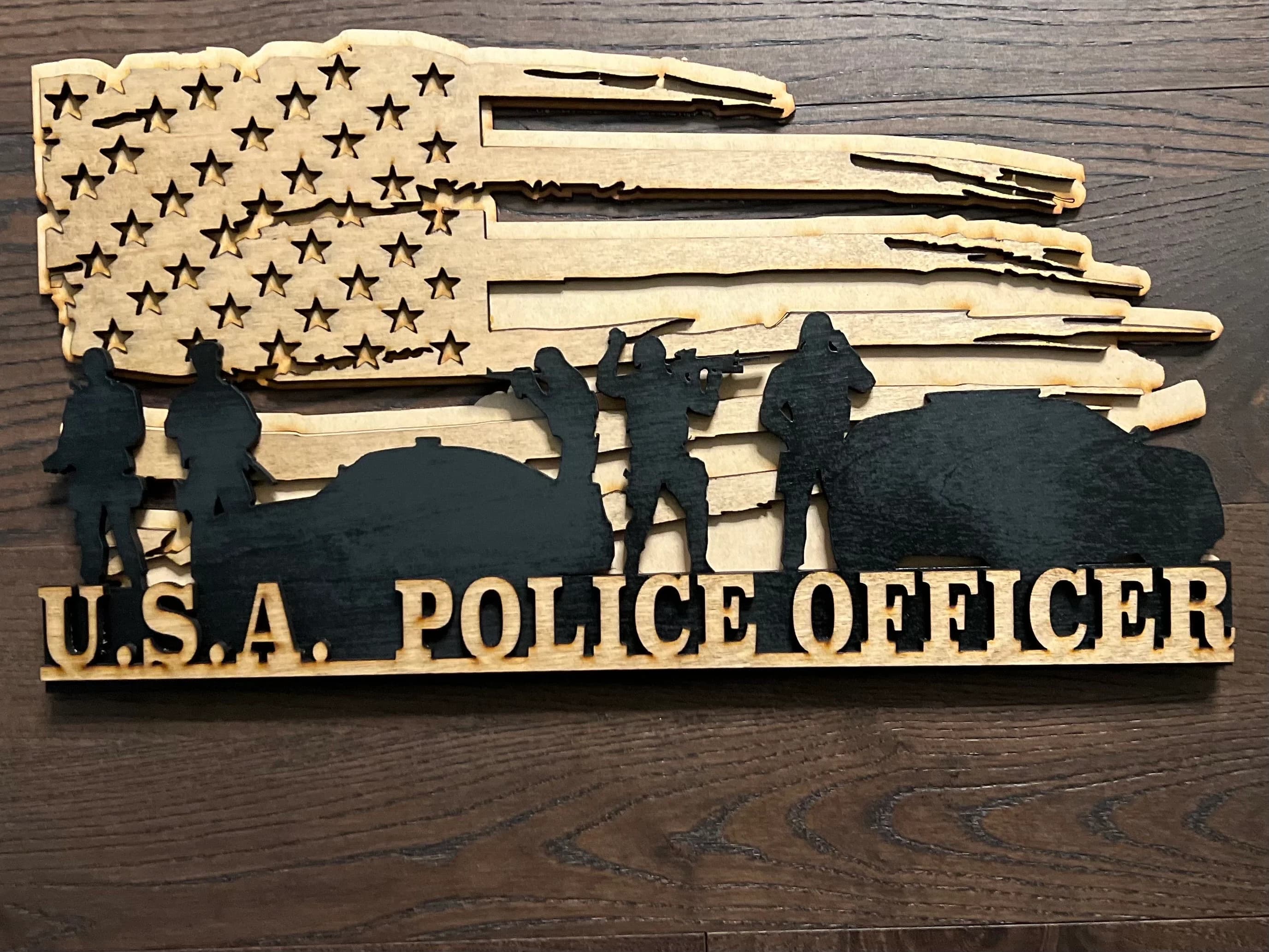 Military and First Responders Silhouette Plaques - image 5