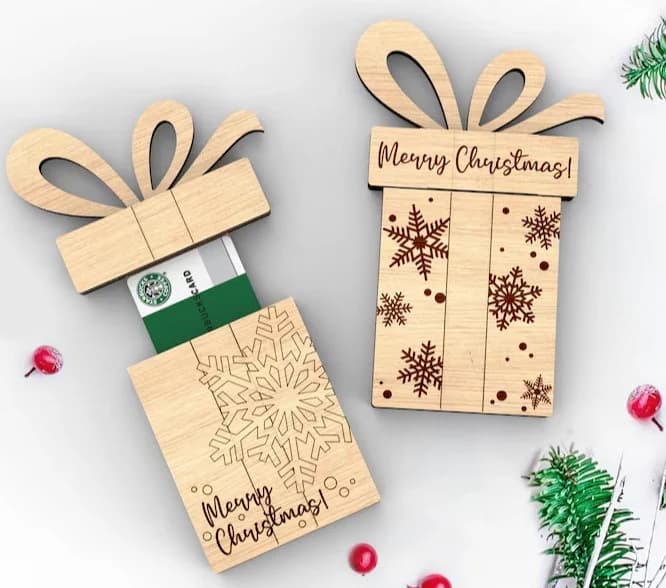 Wooden Gift Card Holder: Customizable Laser Cut Designs - image 5