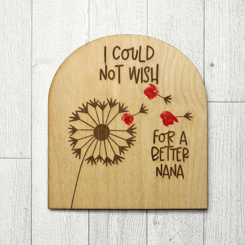 DIY Fingerprint Mother's Day Sign: Personalized Wood Keepsake - image 3