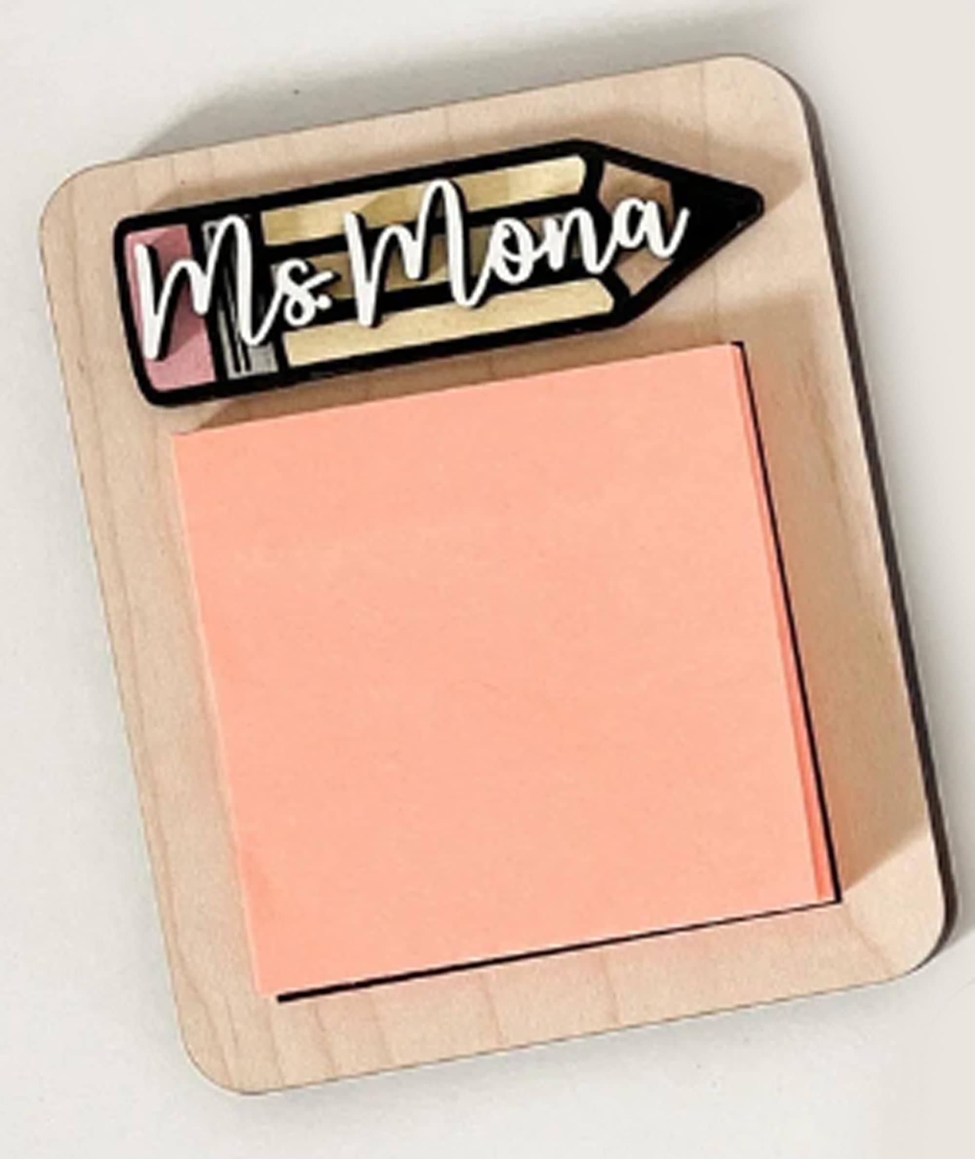 Customizable World's Greatest Teacher Definition Sticky Note Holder | Teacher Gift - image 5