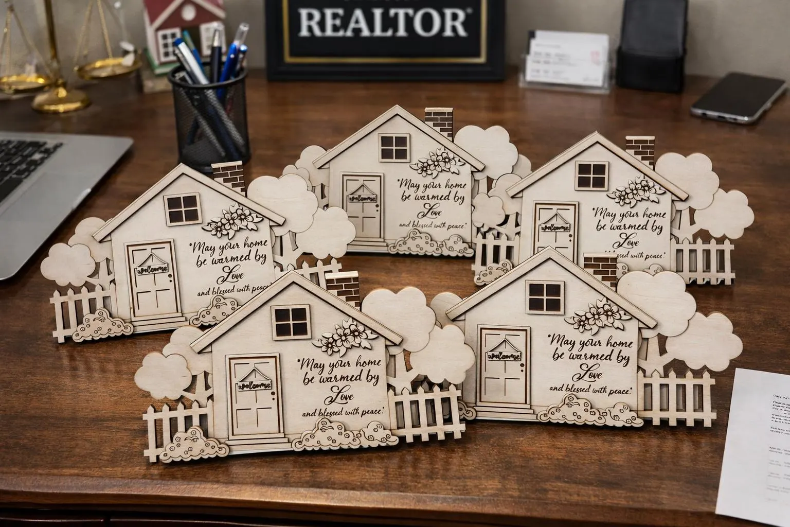 Personalized Real Estate Closing Gift Blanket Tag | Realtor Client Gift - image 3