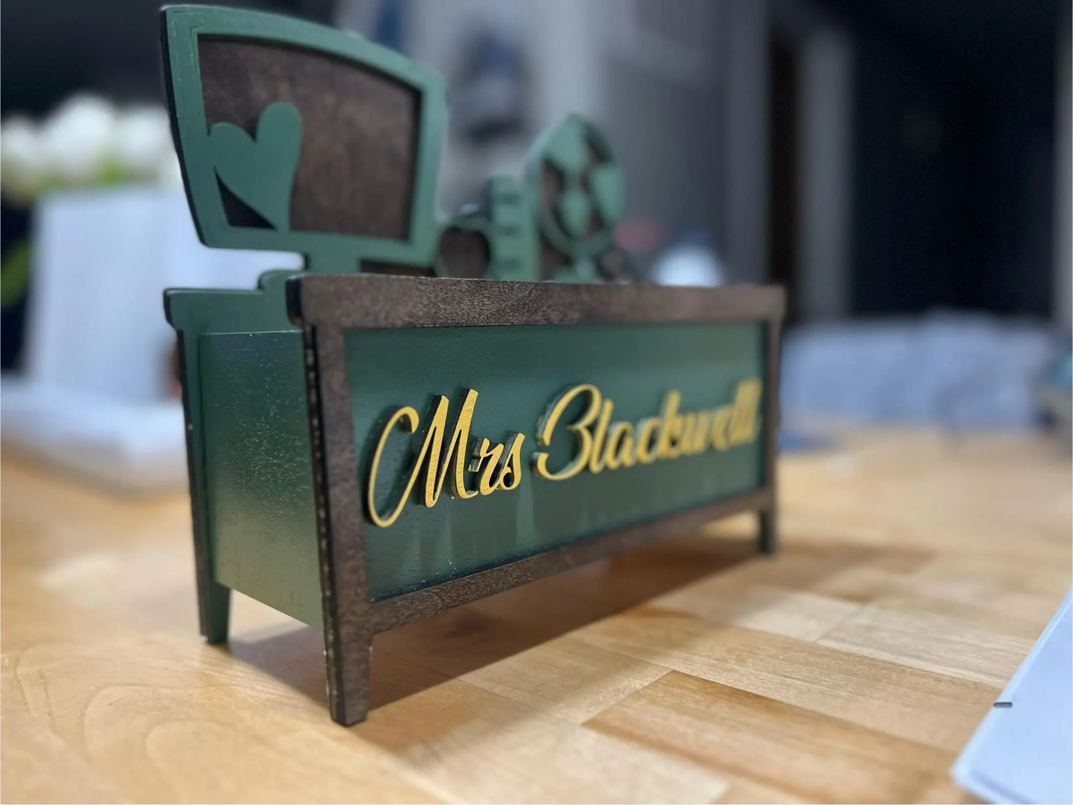 Personalized Teacher Pencil Box – Custom Desk Organizer for Teachers - image 5