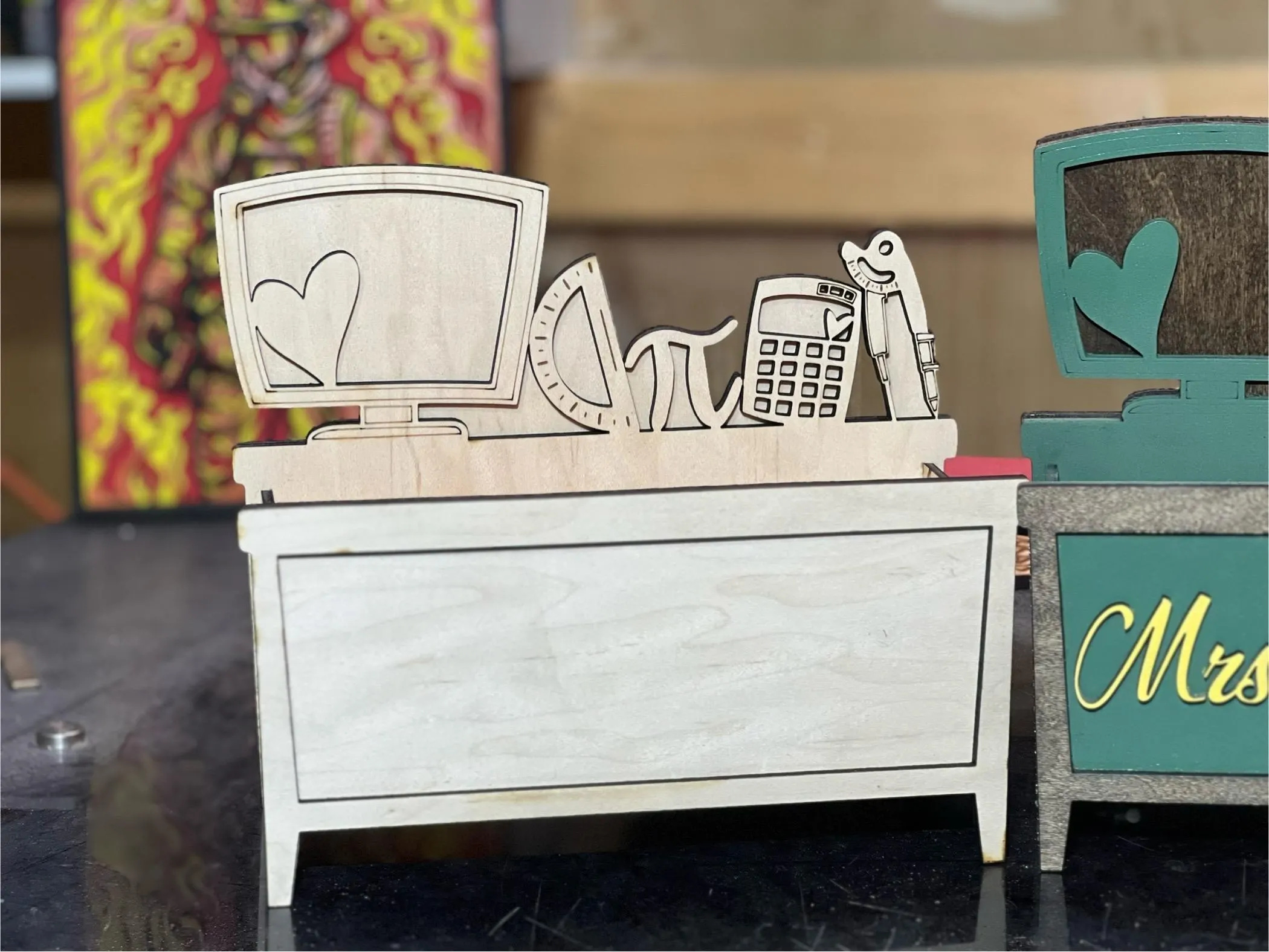 Personalized Teacher Pencil Box – Custom Desk Organizer for Teachers - image 3