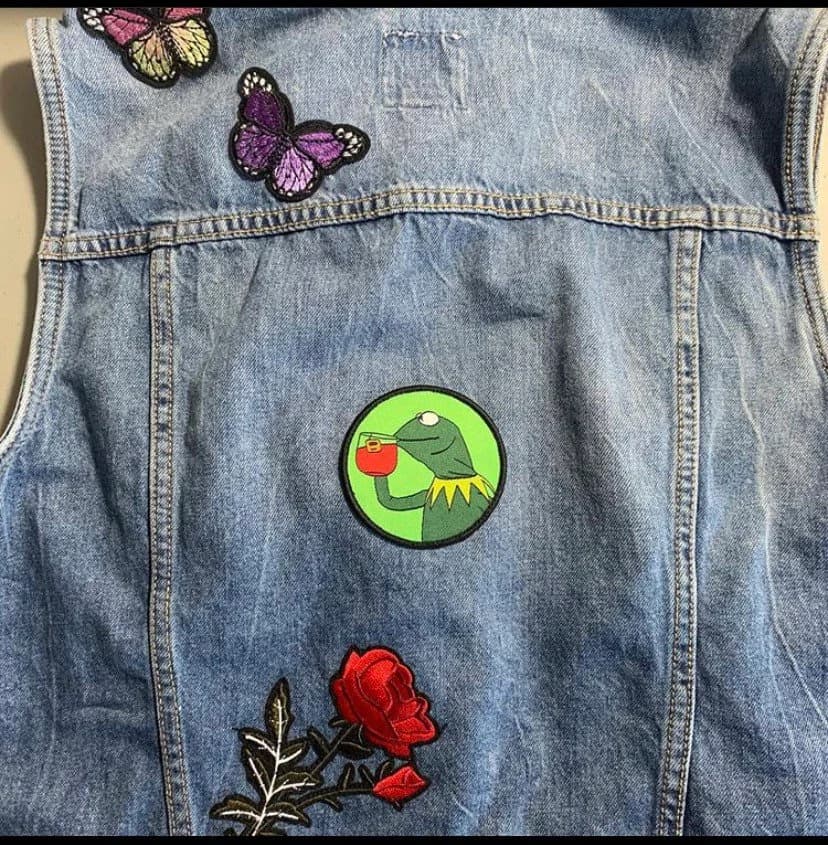 Good Vibes Denim Women’s Vest - XL - image 3