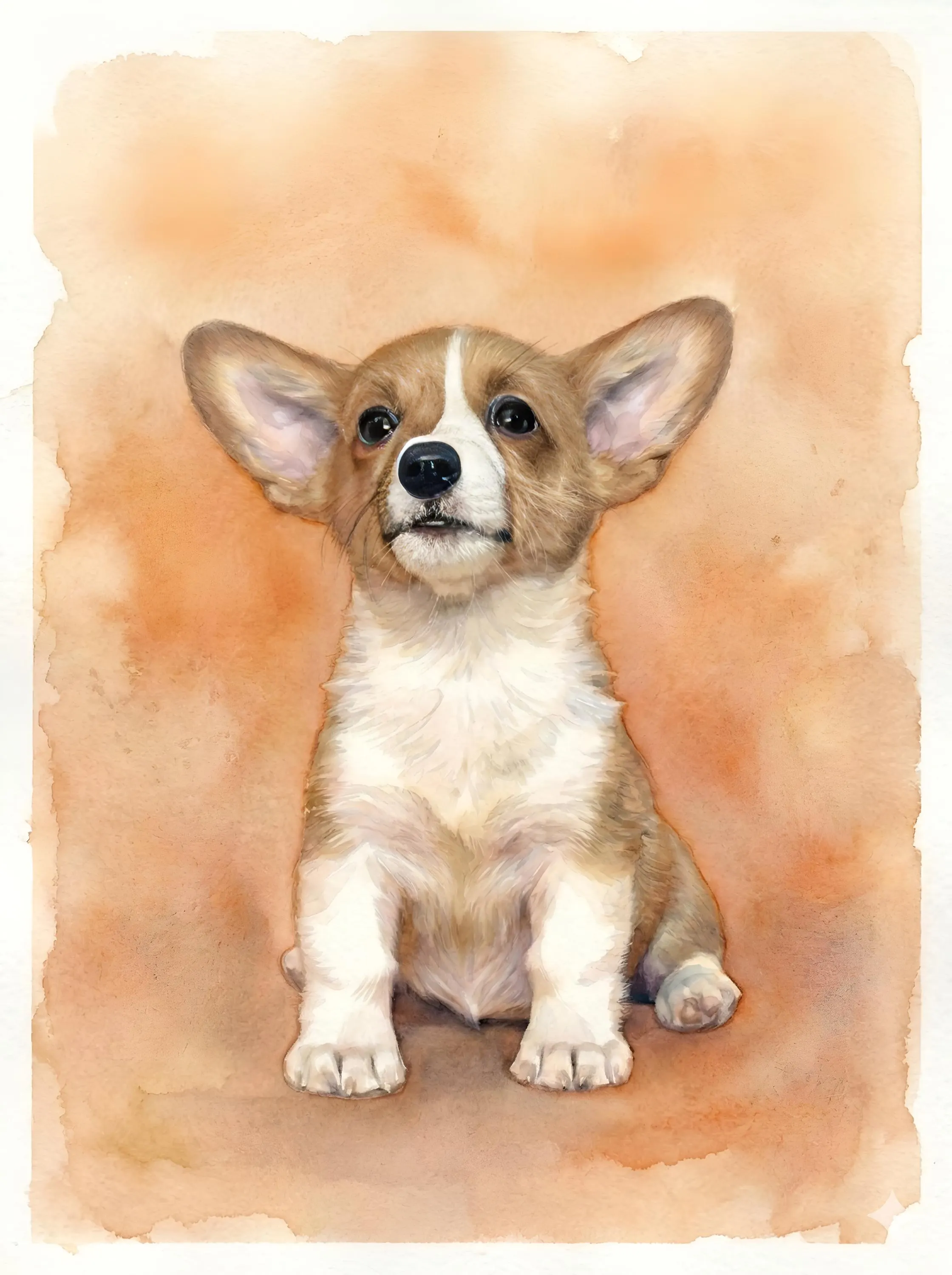 Printed + Framed Custom Watercolor Pet Portrait, Personalised Cat Dog Bird Painting from Photo, Ready to Hang, Wall Art Gift, AU Made - image 3