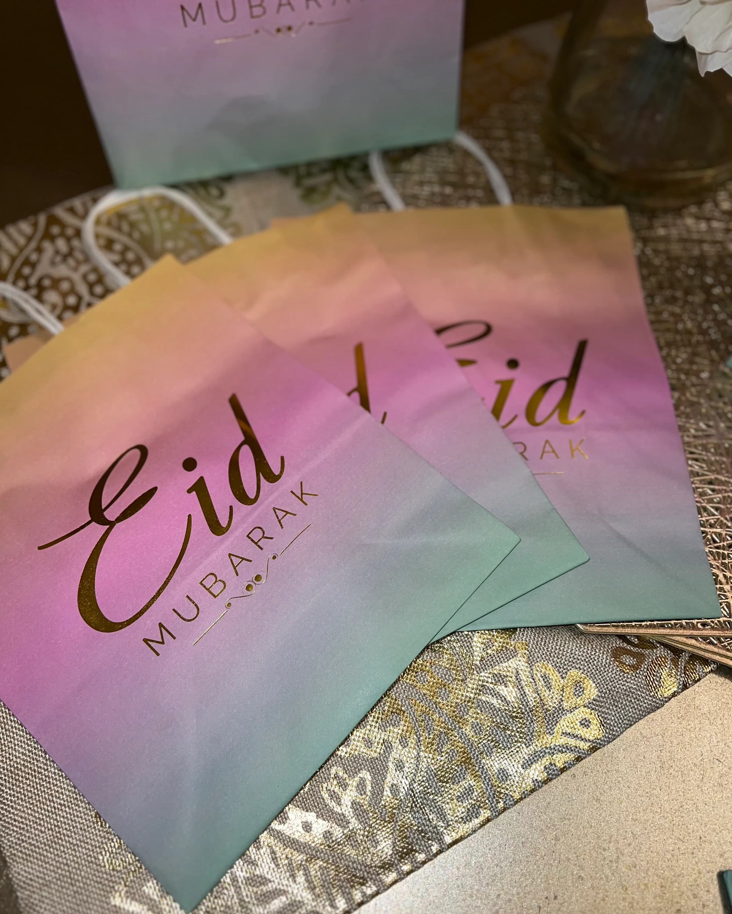 Eid Mubarak Gift/Favor Bags pack of 12 - image 3