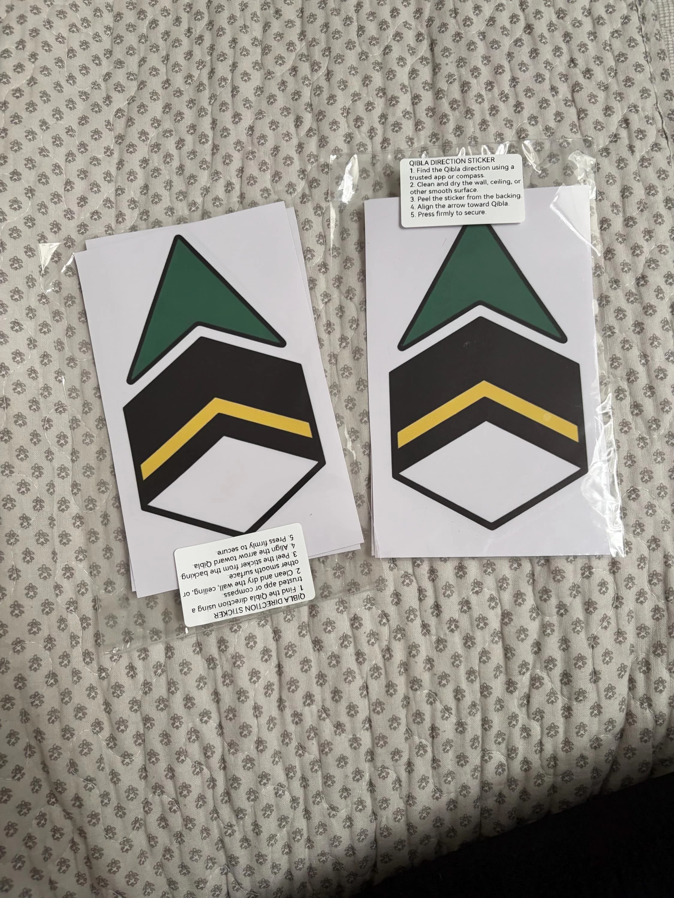 Qibla direction stickers for wall or ceiling. - image 2