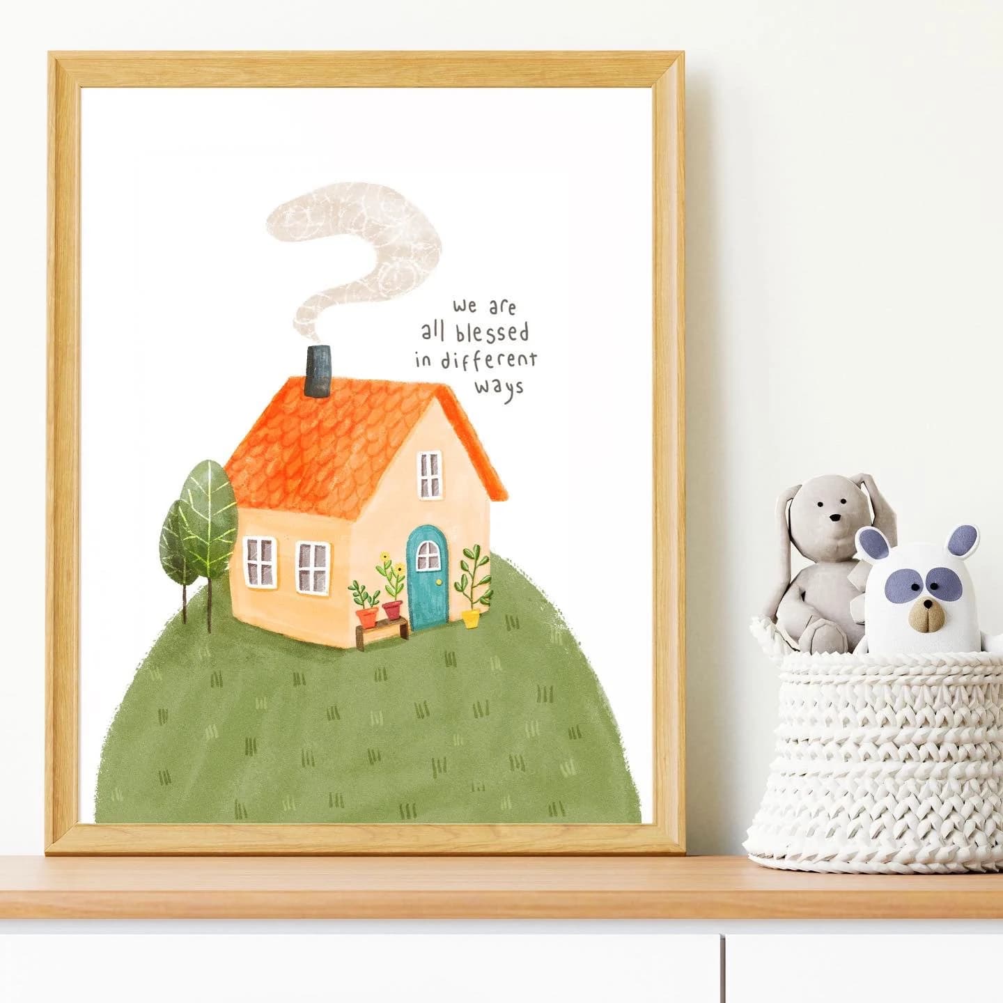 Blessed House Print: Islamic Nursery Art, Eid Gift - image 3