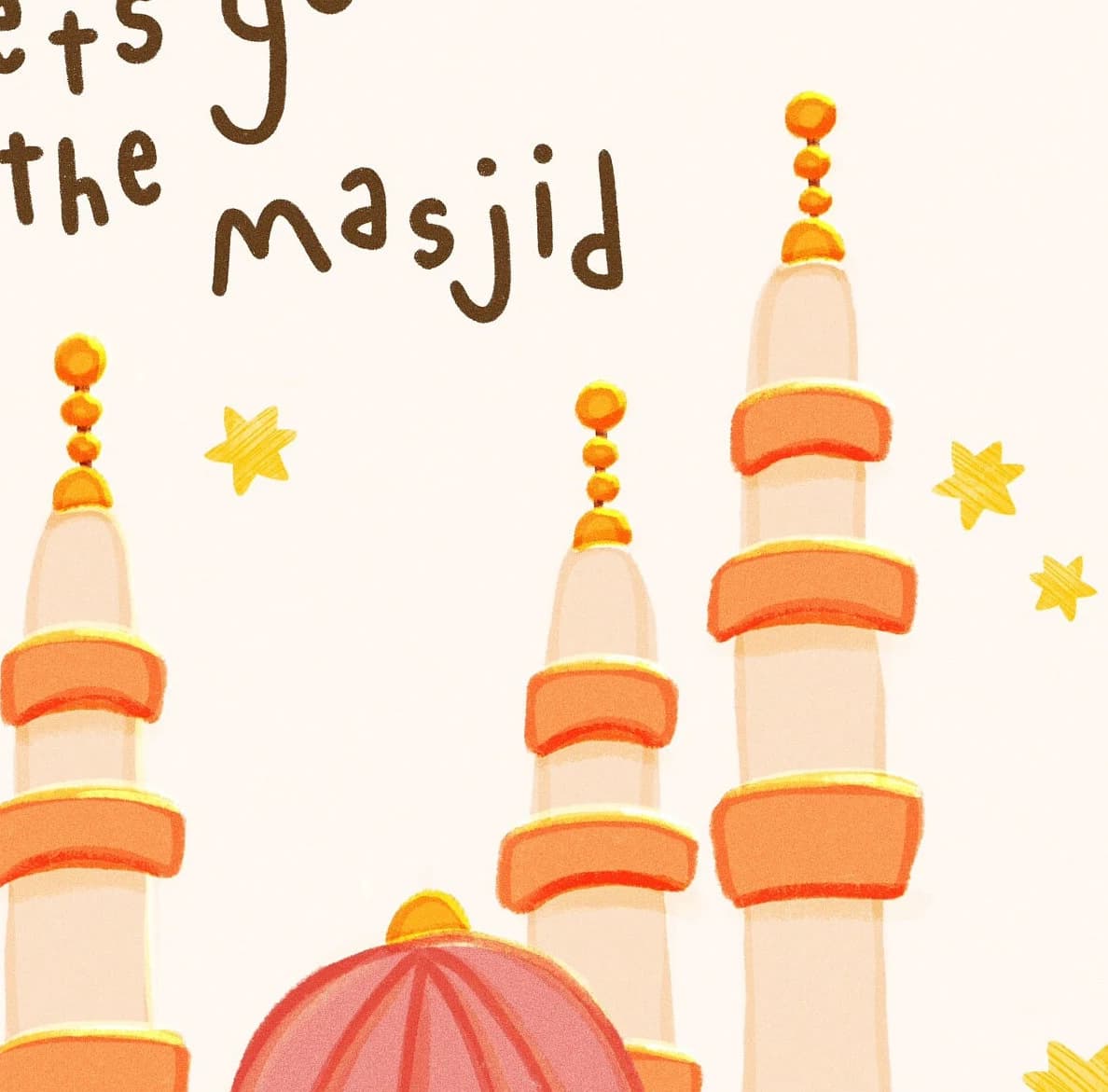 Mosque Kids Art Print: Islamic Children's Wall Decor, Eid Gift - image 4