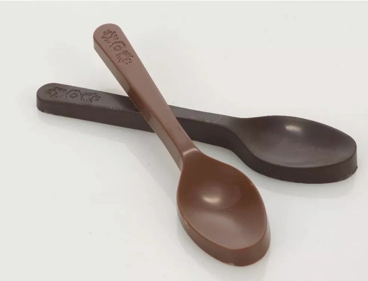 Chocolate Spoons: Milk & Dark Chocolate, Easter Gift, Stocking Filler - image 3