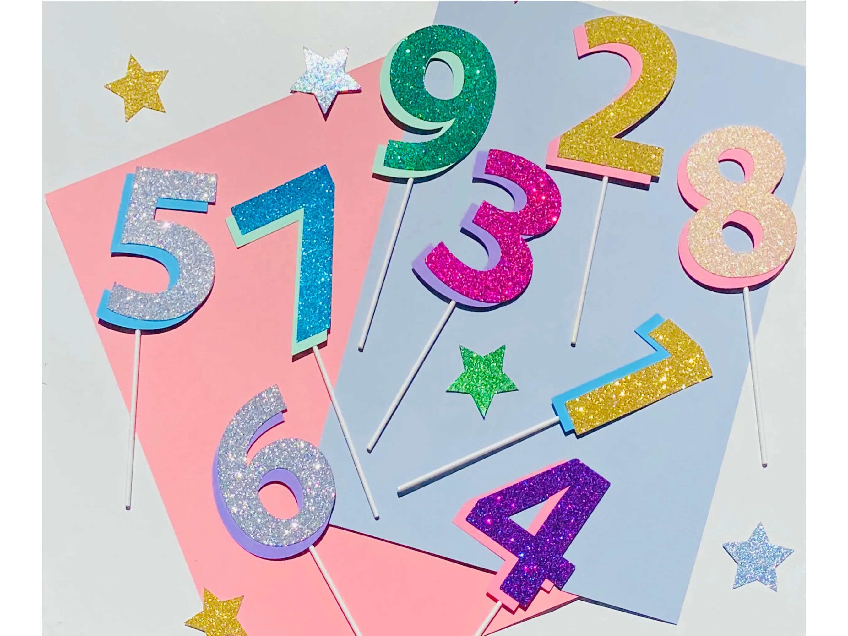 3D Cake Topper, Any Age/Colour Cake Topper, Birthday Cake Topper, Number Cake Topper, Number Topper, Cake Topper, Topper, Custom Cake Topper - image 2