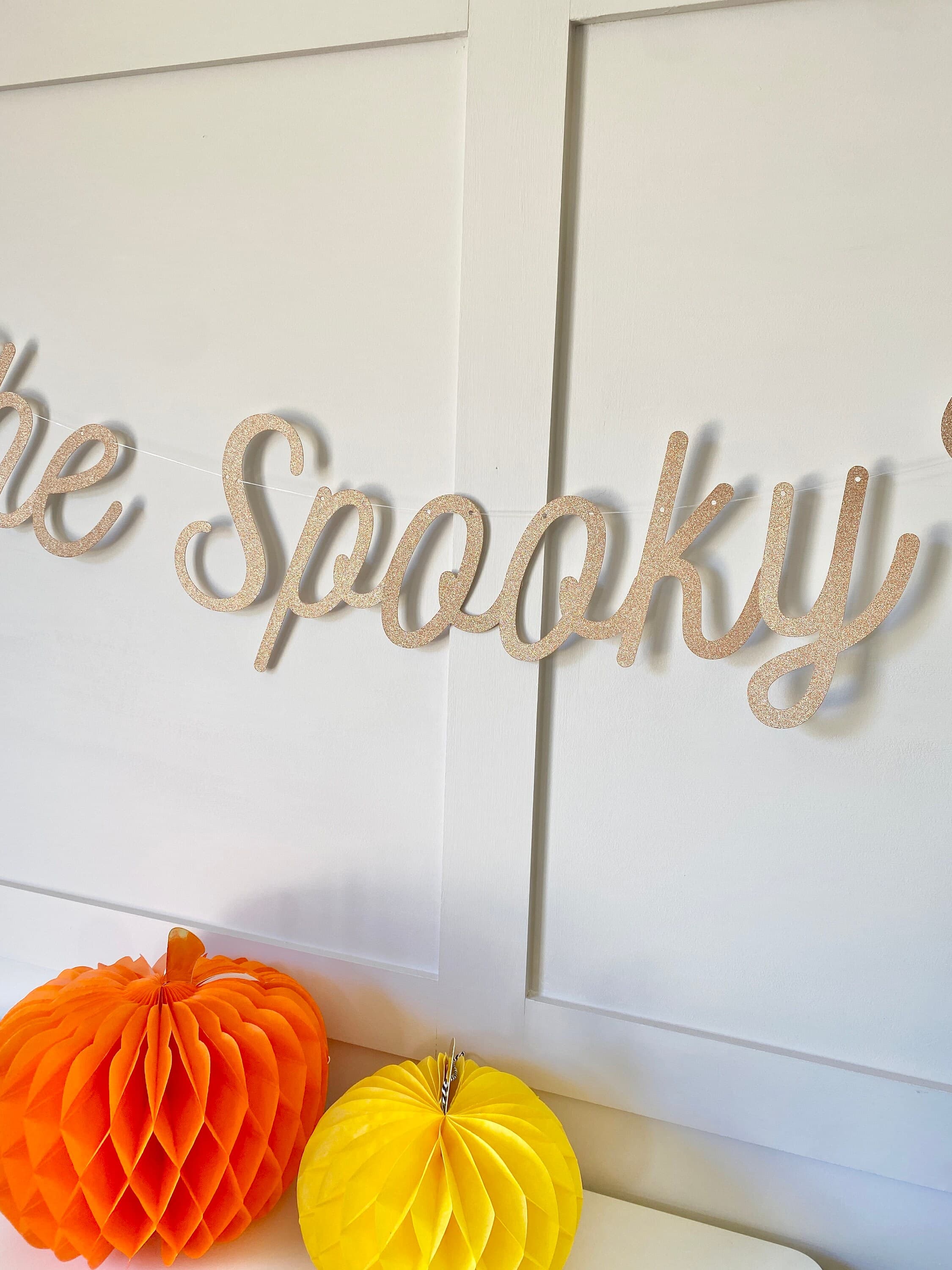 Spooky One Birthday Banner, Turning One Banner, First Birthday Bunting, Birthday Banner, Birthday Sign, Spooky, Halloween Banner Sign - image 3