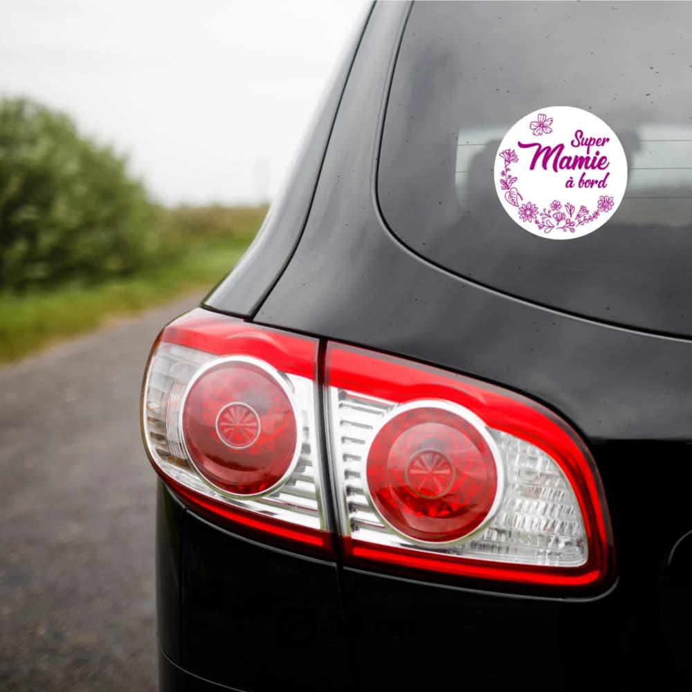 STICKER SUPER MAMIE à bord (J0142) - image 3