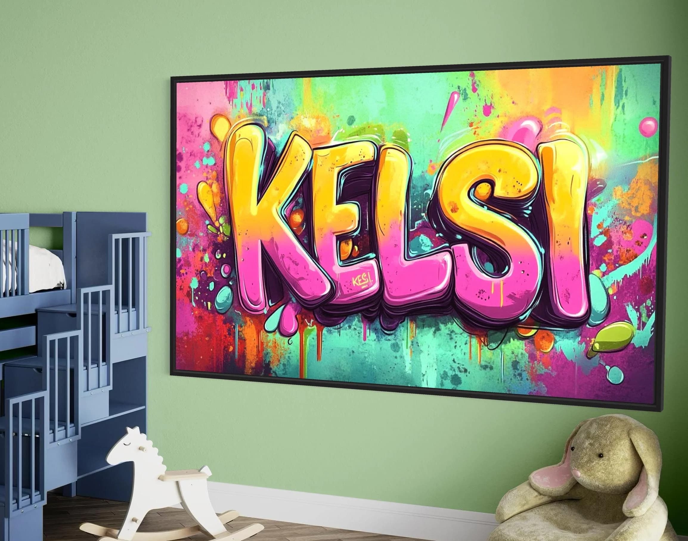 Personalized Custom Name Wall Art for Girls' Bedroom - Beautiful Name Decor for Kids' Children’s Room - image 5