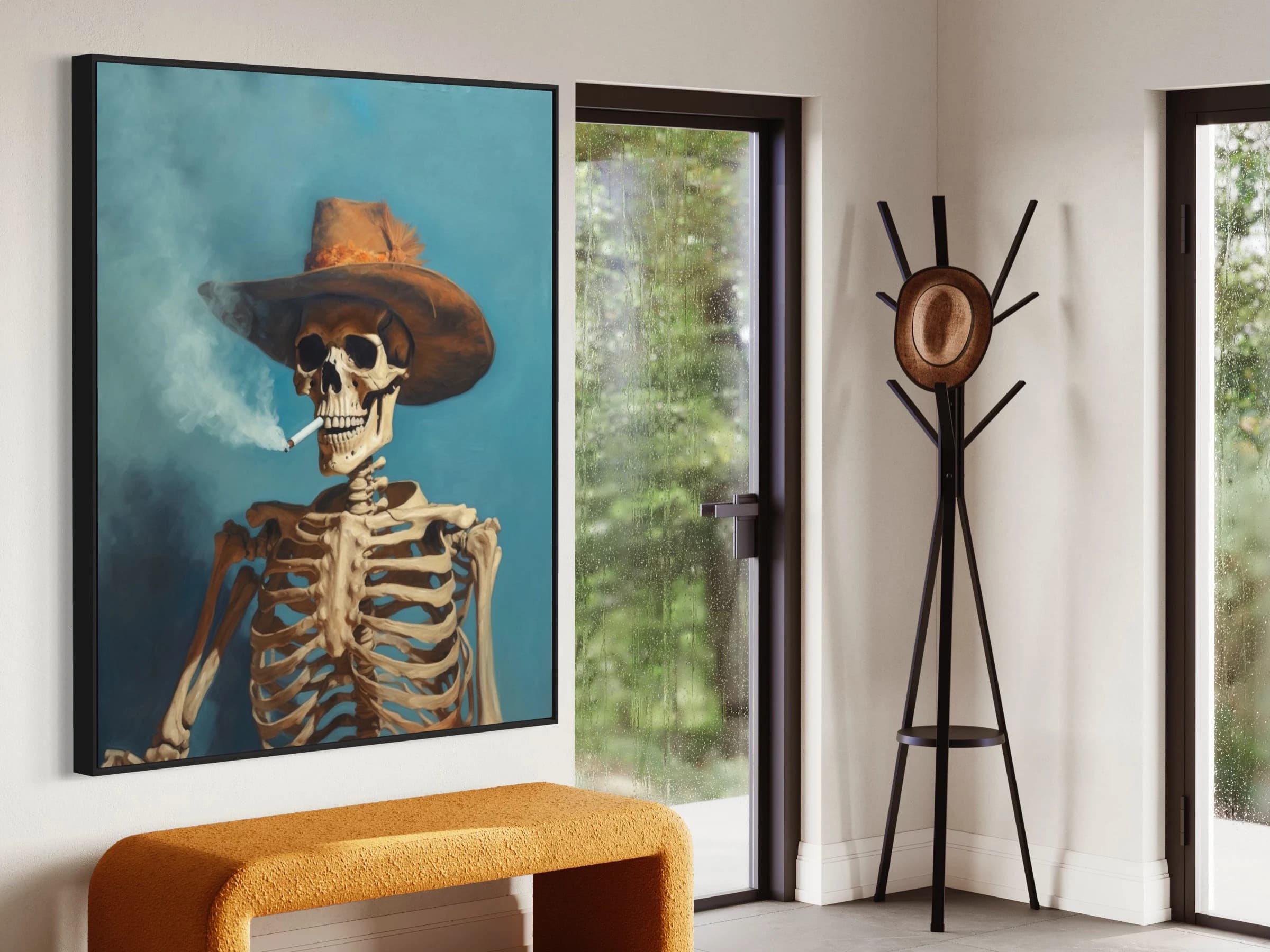 Western Wall Art Decor | SouthWestern Wall Art | Cowboy Art | Modern Cowboy Wall Art | Southern Decor | Dorm Wall Decor | Cowgirl Wall Art - image 4
