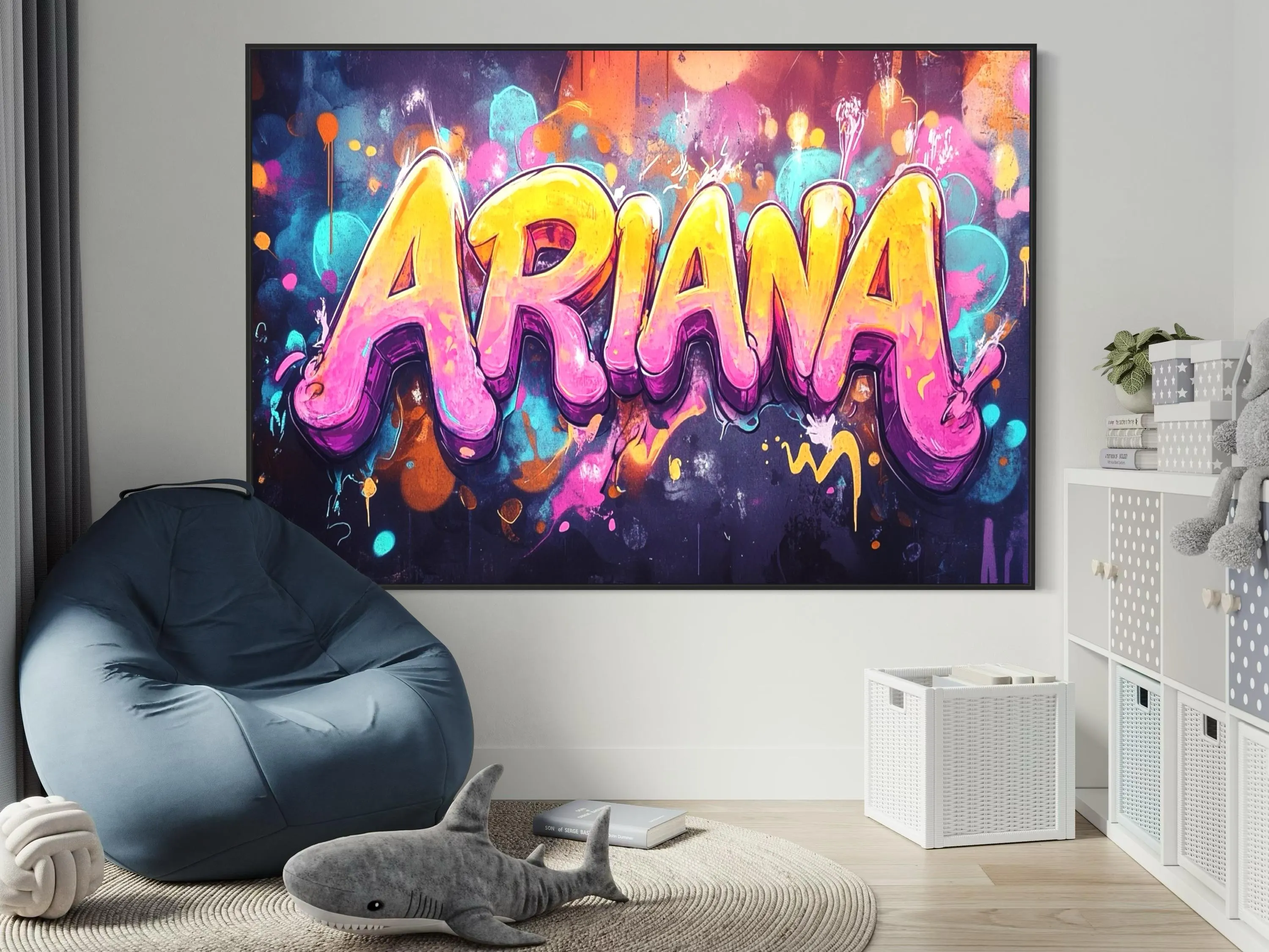 Personalized Custom Name Wall Art for Girls' Bedroom - Beautiful Name Decor for Kids' Children’s Room - image 4