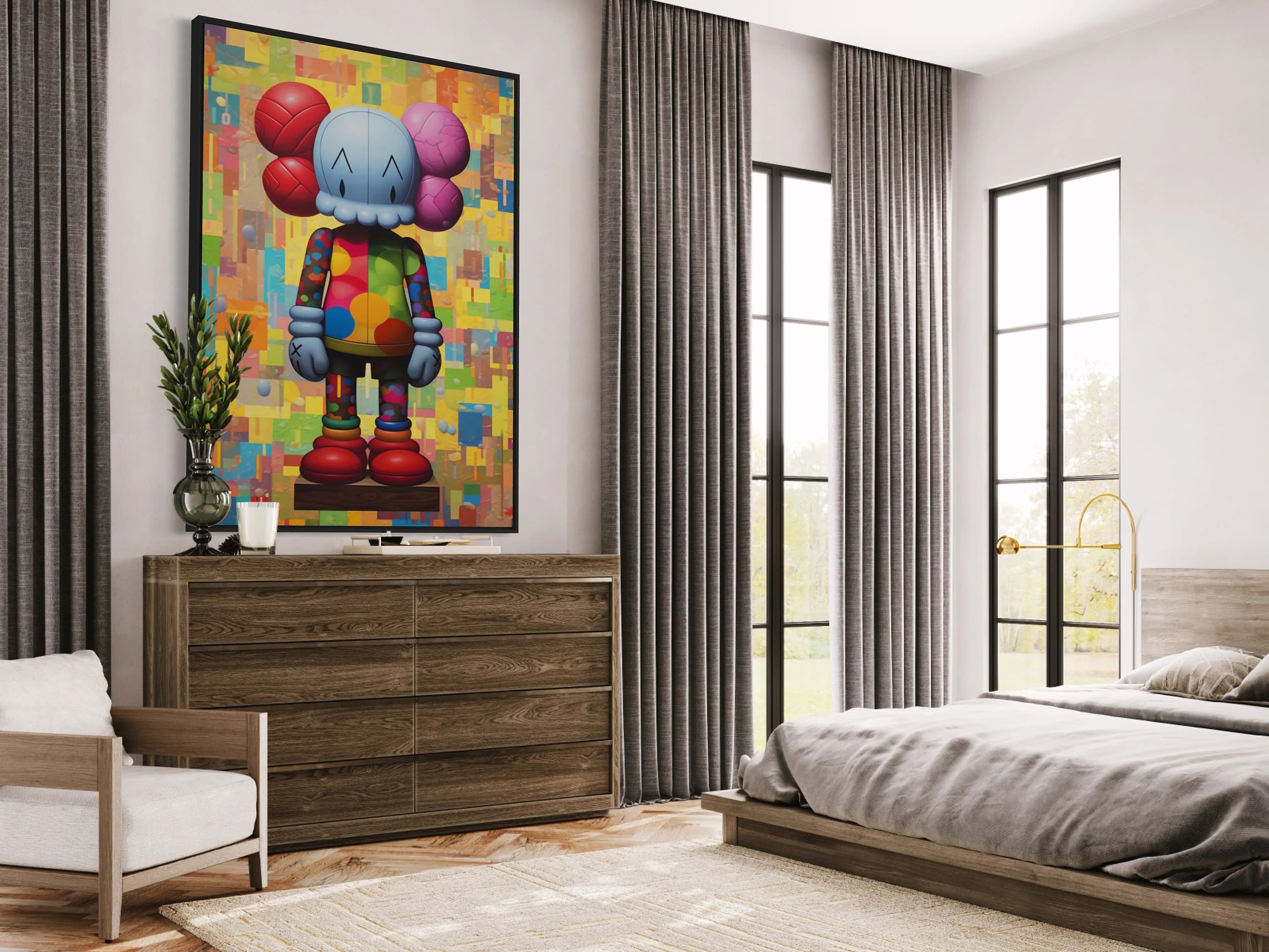 Kaws Wall Print | Kaws Poster | Luxury Fashion | Hypebeast Decor | Kaws Figure Kaws Print Kaw Wall Art | Hypebeast Decor Poster Sneakerhead - image 2