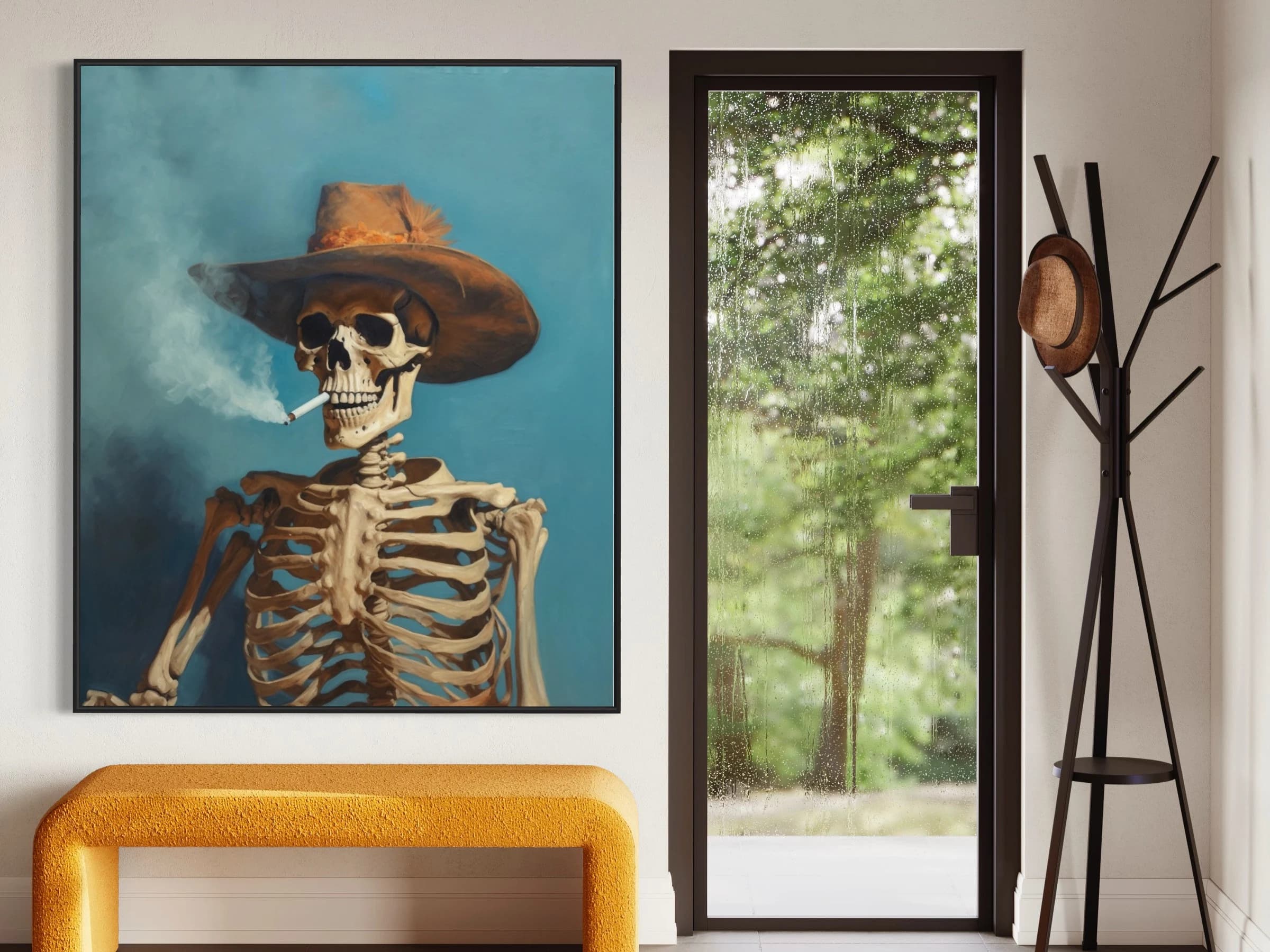 Western Wall Art Decor | SouthWestern Wall Art | Cowboy Art | Modern Cowboy Wall Art | Southern Decor | Dorm Wall Decor | Cowgirl Wall Art - image 3