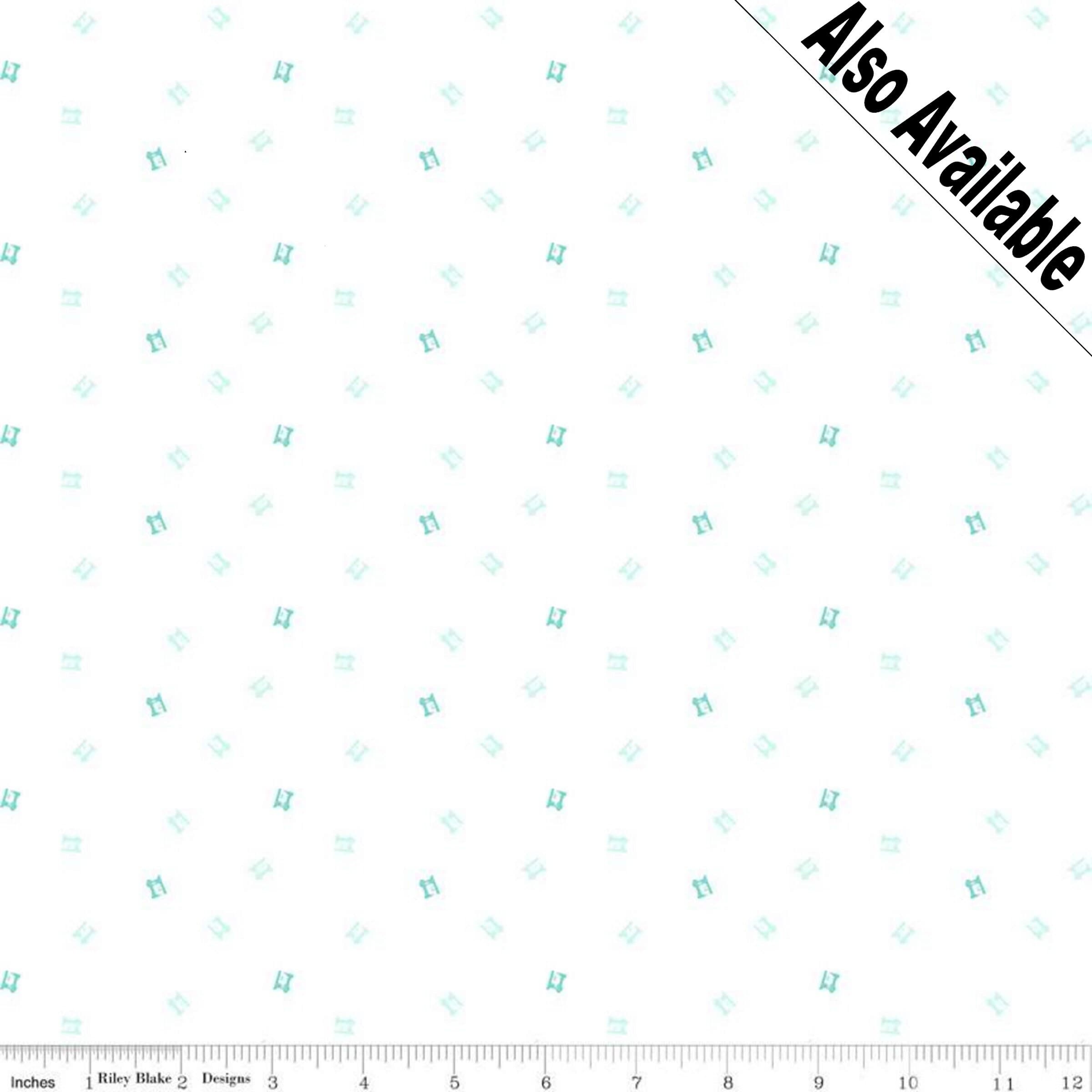QUILT FAIR - Tiny Pink Vintage Sewing Machine on White Fabric - Tasha Noel - Riley Blake Designs - Quilting Fabric - C11354-Pink - image 4