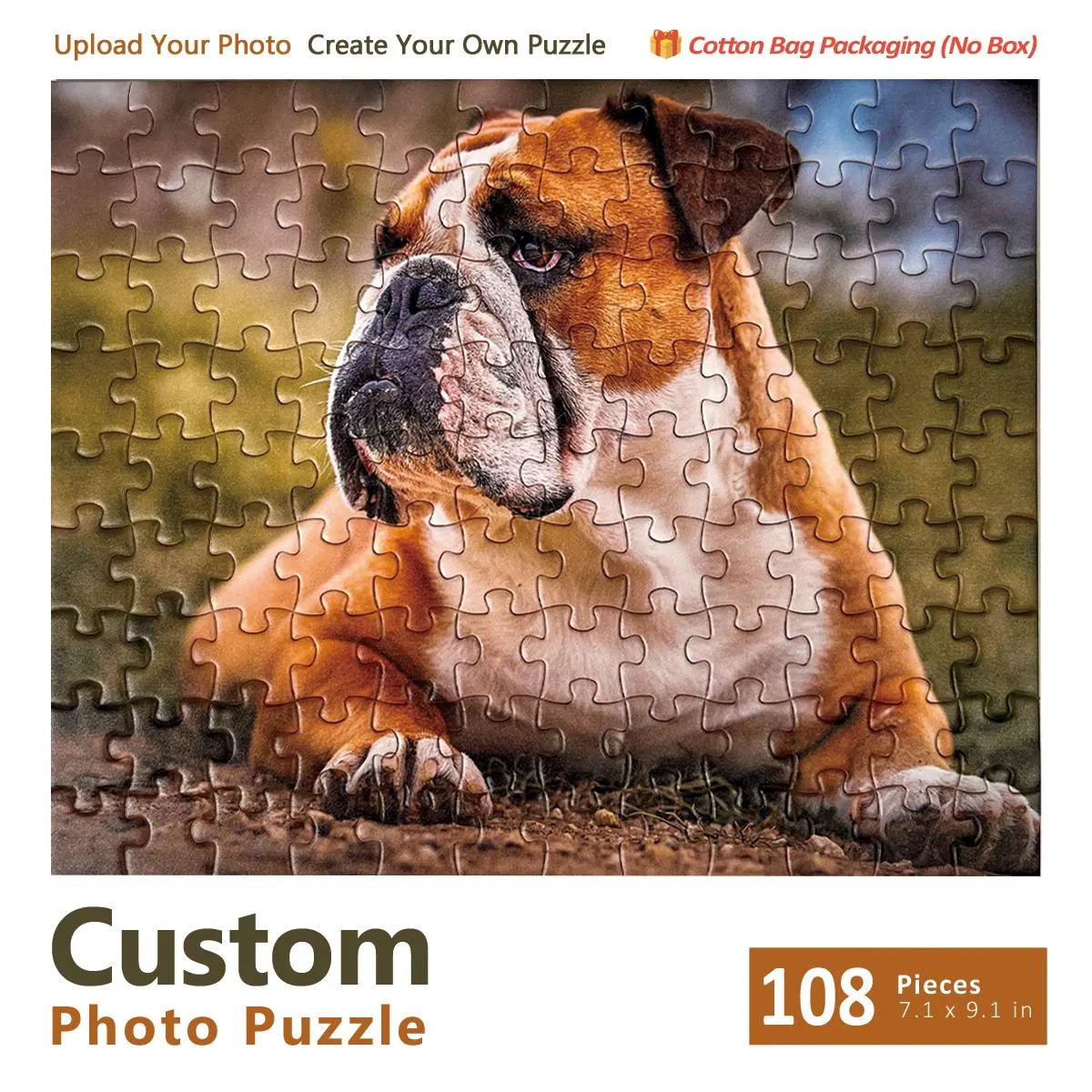 108 Piece Custom Photo Puzzle | Personalized Jigsaw Puzzle | Family Keepsake Gift | Upload Your Photo - image 3