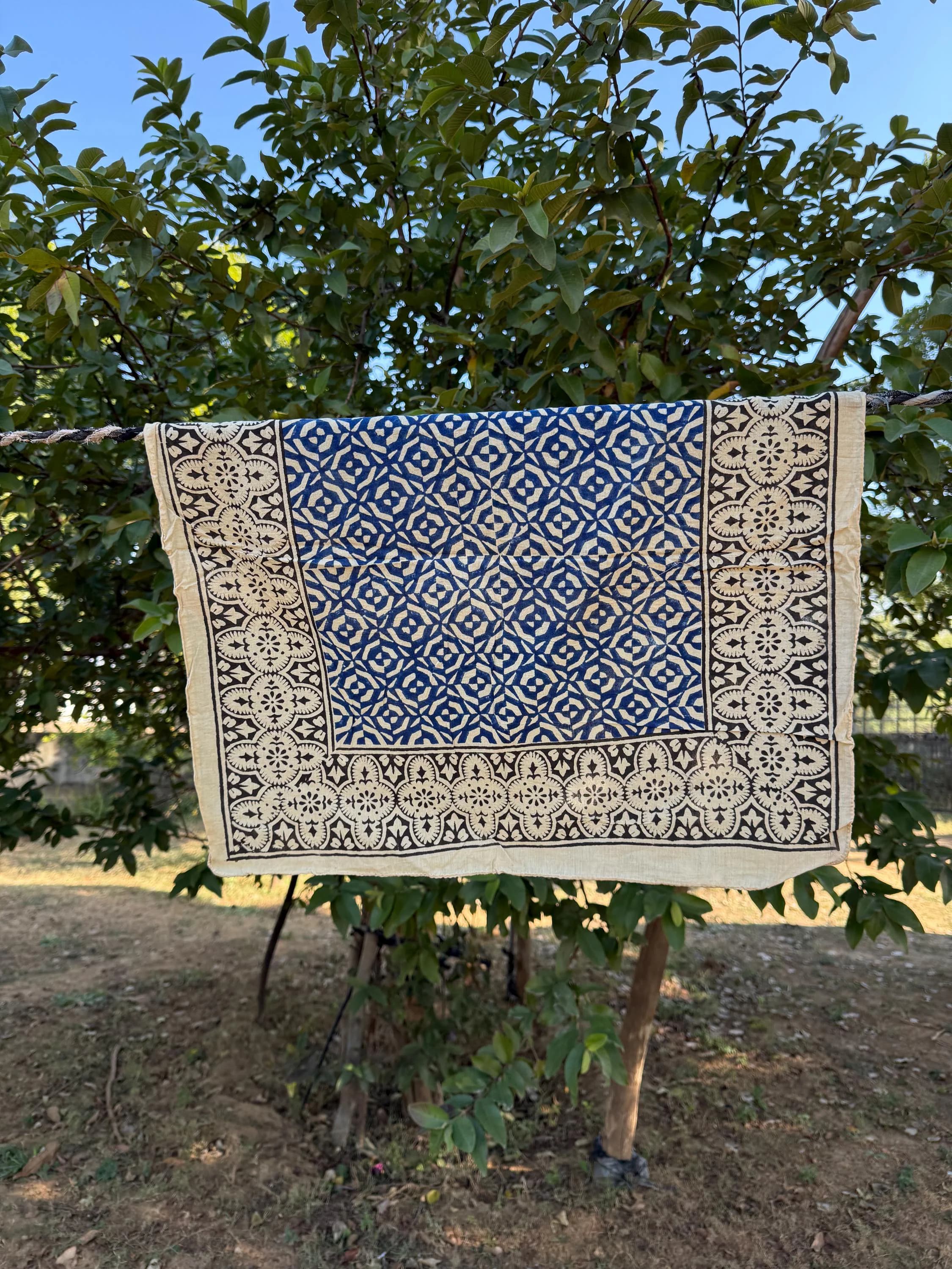 Pack of 7 Hand Block Print Cotton Bandana, Boho Head Scarf, Handmade Indian Bandana, Unisex Neckerchief, Festival Hair Scarf - image 4