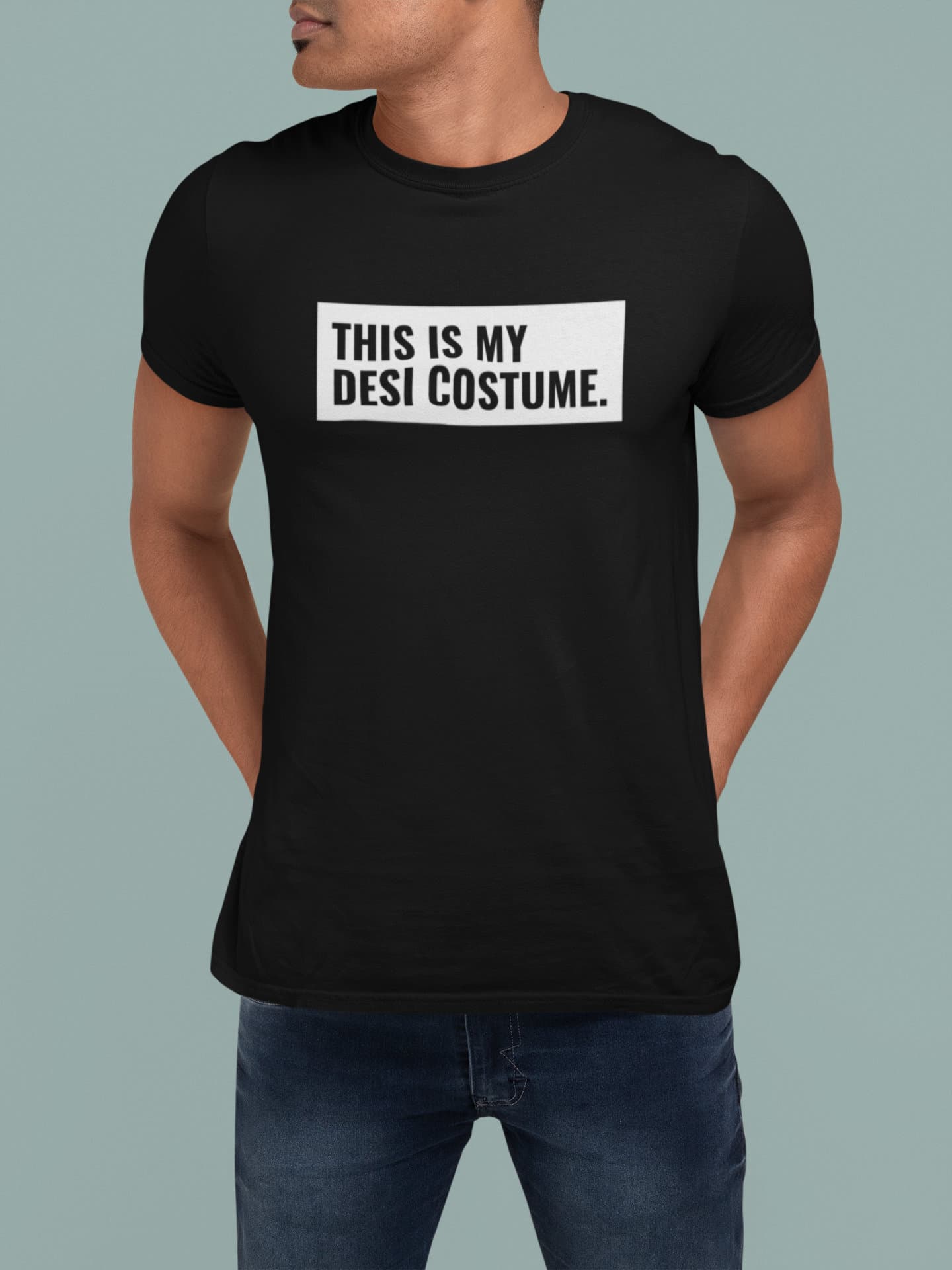 Desi This is My Halloween Costume t-shirt | Fall Shirt | Funny Halloween Shirt | Indian Pakistani Punjabi Clothes | Graphic tee | Skull